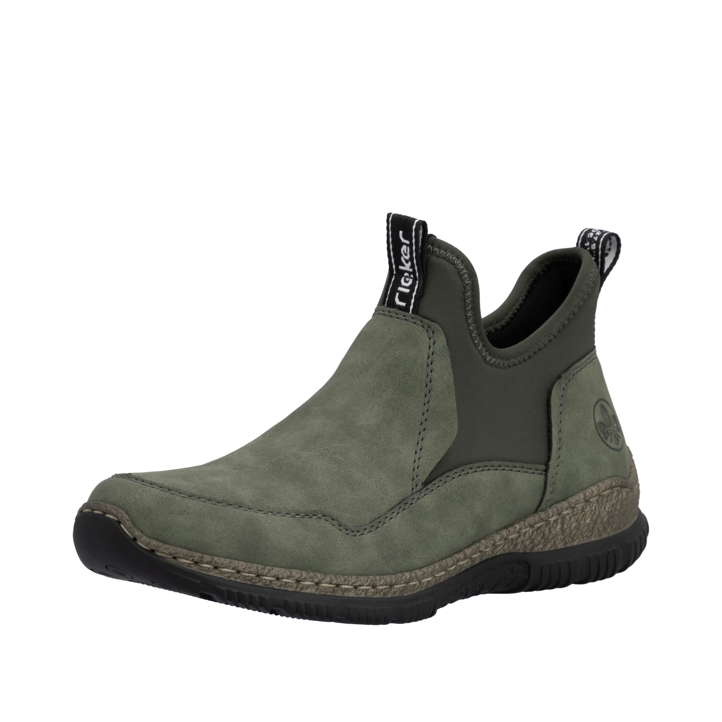 Rieker Schlupfboots  Slipper, Slip-on Sneaker, Stiefelette mit MemoSoft-Innensohle