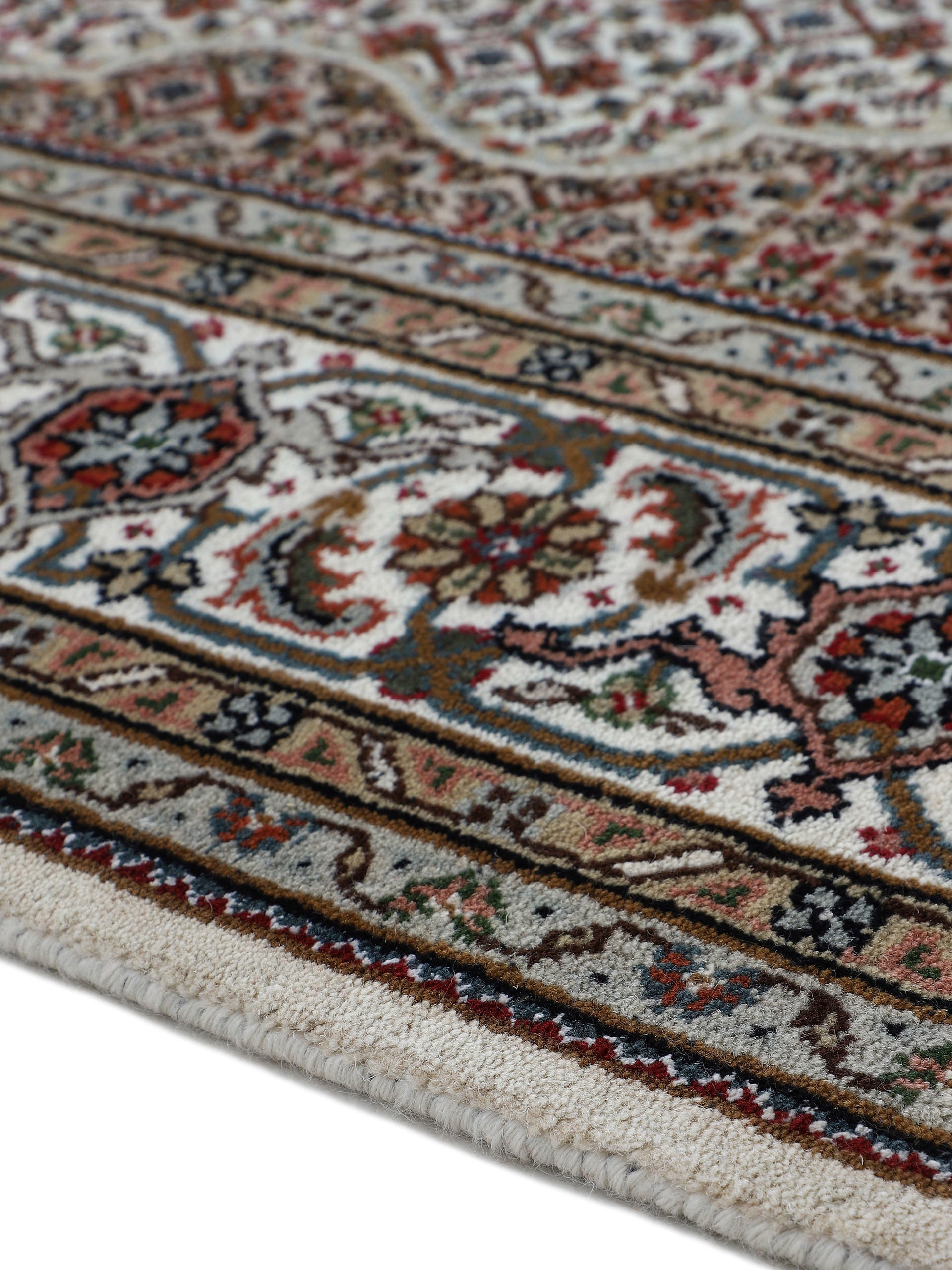 Woven Arts Orientteppich »Orientteppich Tabriz Mahi«, rechteckig, 15 mm Höhe, handgeknüpft, Wohnzimmer, reine Wolle