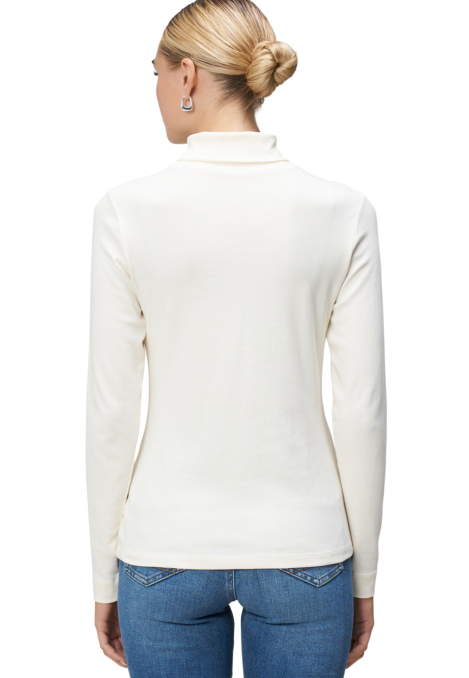 Zero Langarmshirt »Rollkragenshirt mit langen Ärmeln«