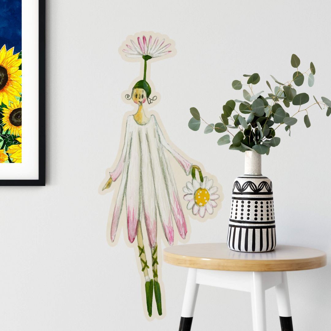 Wandtattoo »Blütenelfe (1 St.) Rechnung kaufen Gänseblume«, auf Wall-Art August