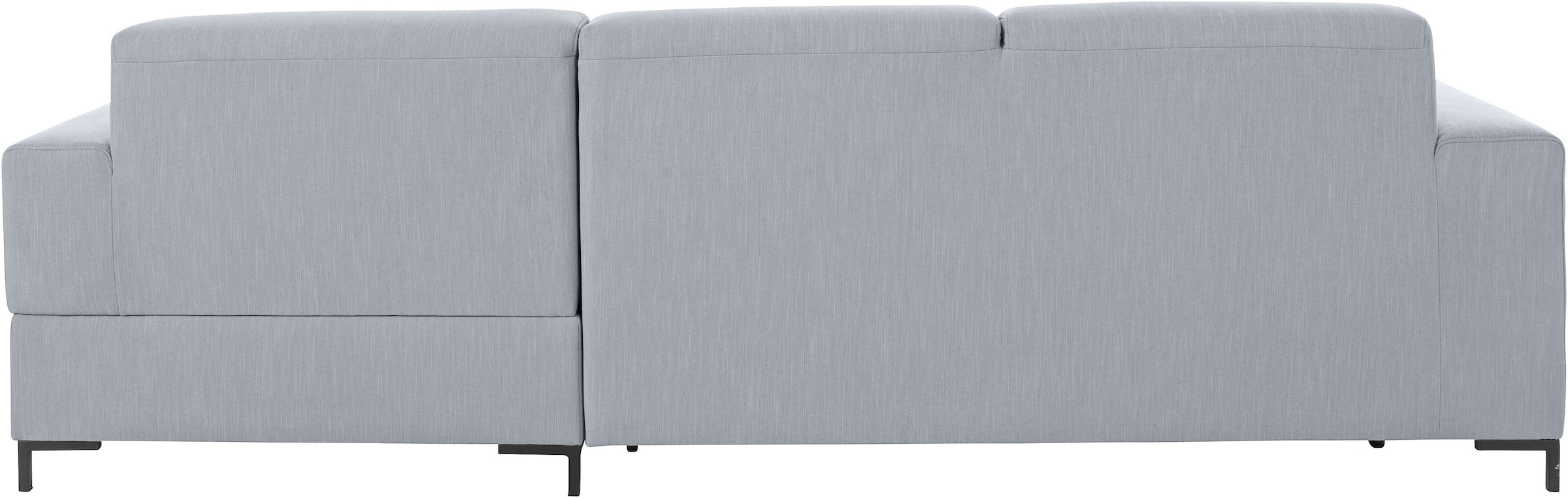OTTO products Ecksofa »Grazzo, zeitlos und elegant, mit moderner Sitzheftung, L-Form«, hochwertige Stoffe aus recyceltem Material, Steppung im Sitzbereich