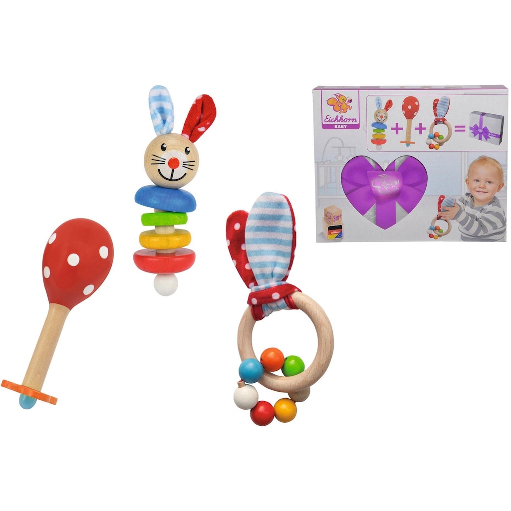 Eichhorn Greifspielzeug »Geschenkeset«, (Set, 3 tlg.)