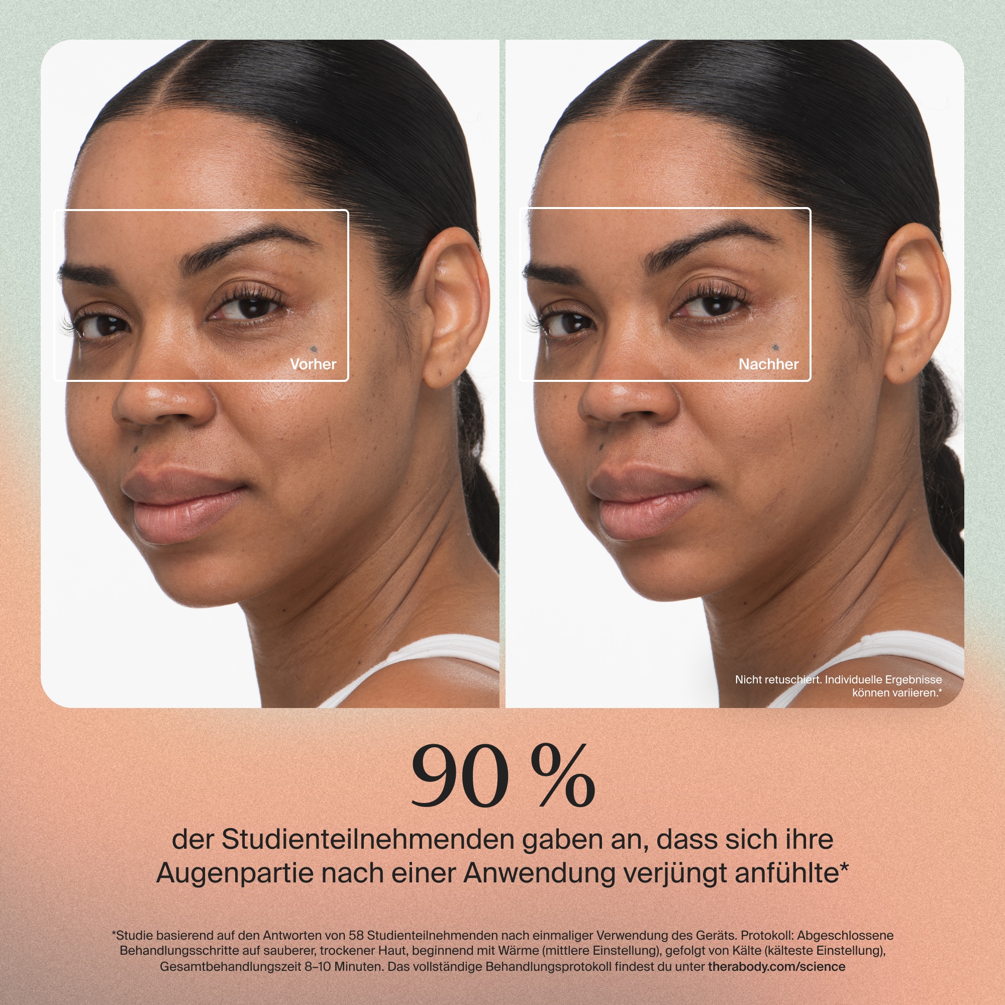 Therabody Anti-Aging-Gerät »Theraface Depuffing Wand Kälte- und Wärmebehandlungen für das Gesicht« Verbessert die Strahlkraft, reduziert Augenringe und Schwellungen