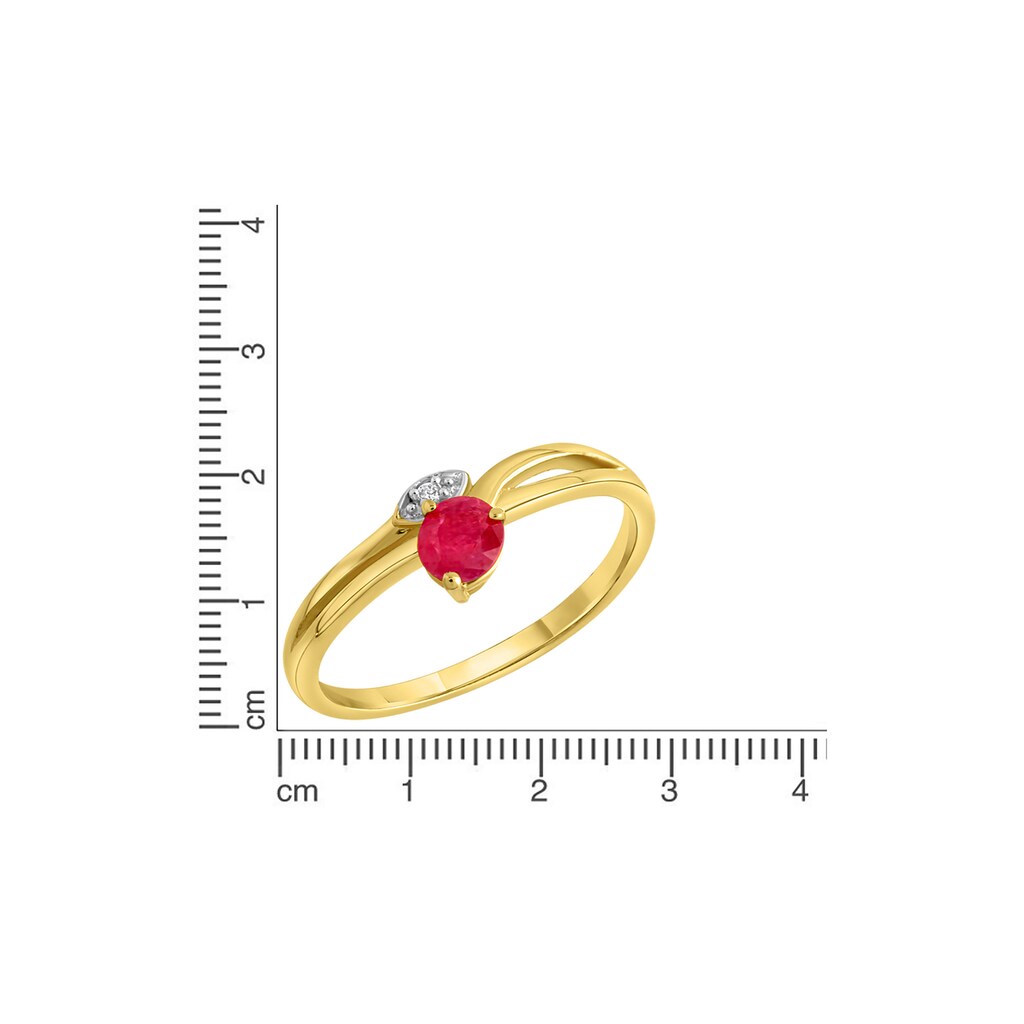 Firetti Fingerring »Schmuck Geschenk Gold 375 Damenring Goldring Blütenranke«