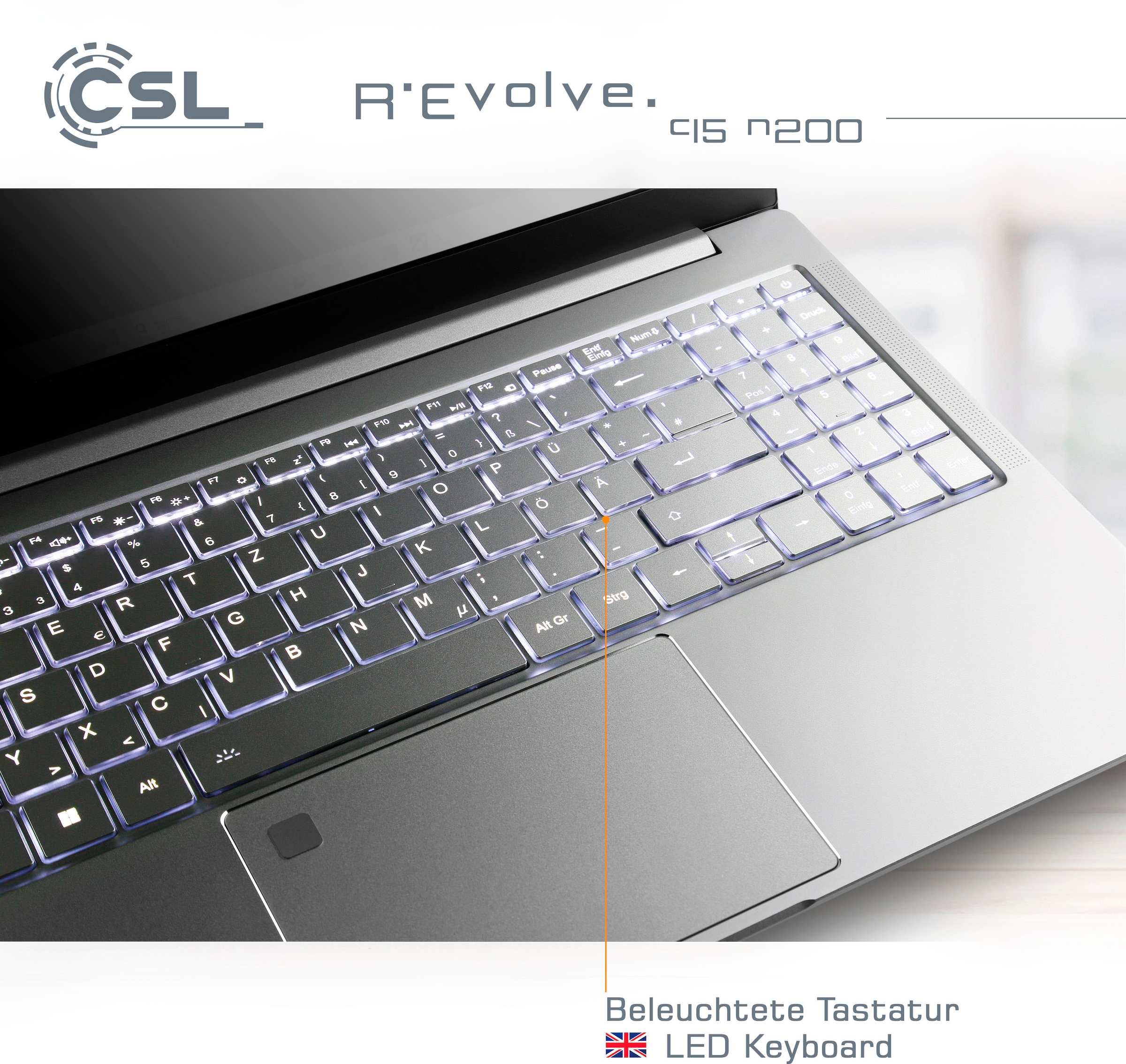 CSL Notebook »R'Evolve C15 v3«, 39,6 cm, / 15,6 Zoll, 500 GB SSD
