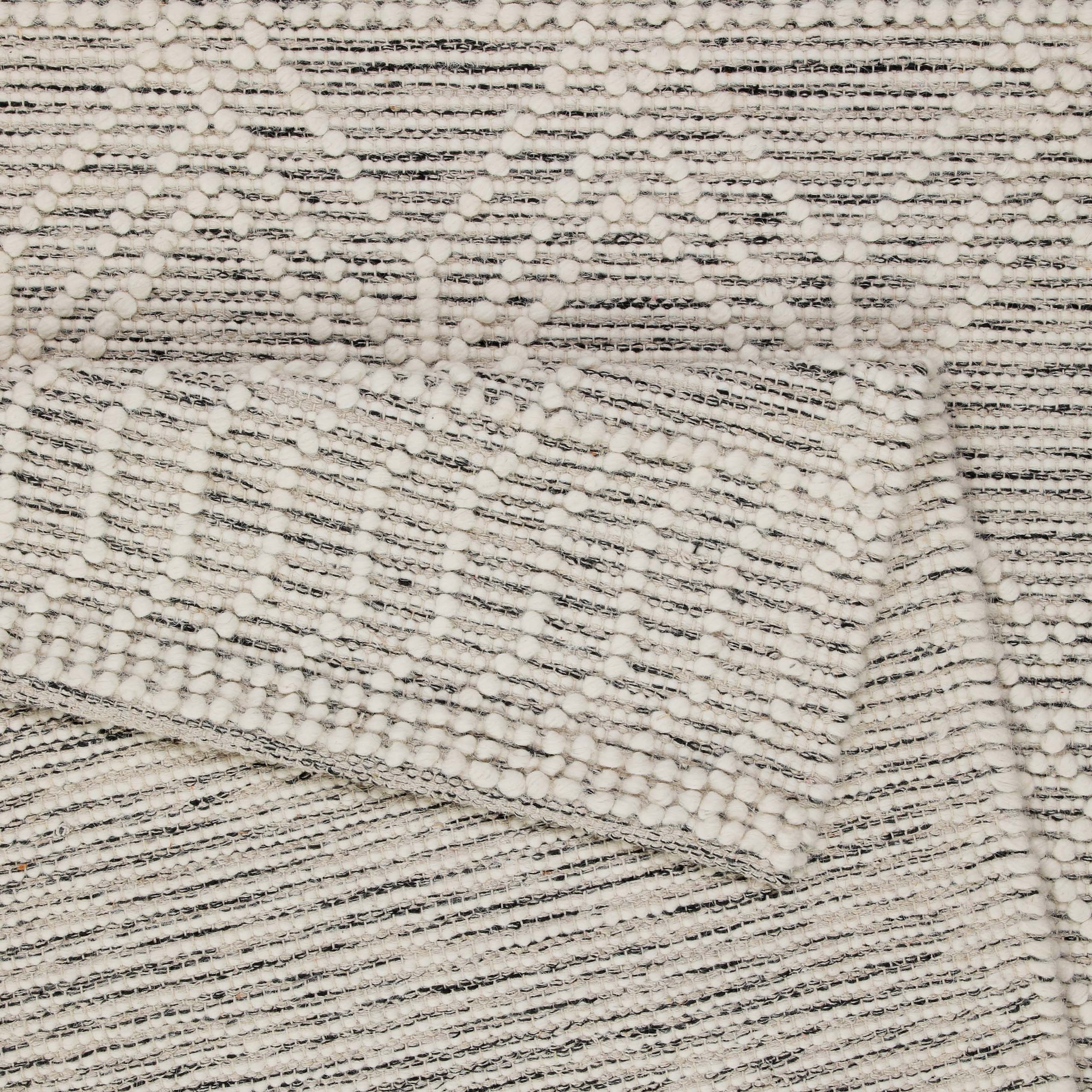 OTTO home Teppich »Eleena«, rechteckig, 8 mm Höhe, 70% Wolle, handgewebt, Raute, Hoch-Tief, Wohnzimmer, Naturfaser