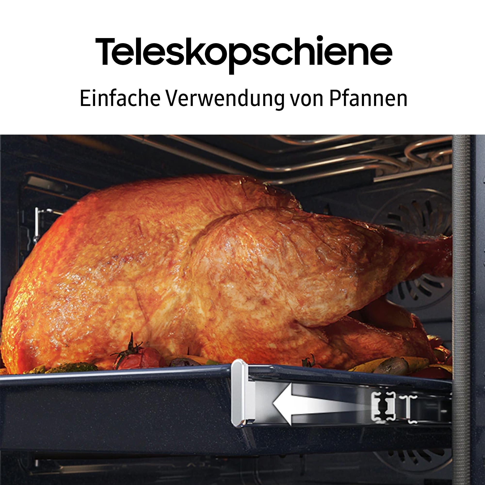 Samsung Einbaubackofen  »NV7B4550VAS/U1«, Pyrolyse-Selbstreinigung, Dual Cook Flex