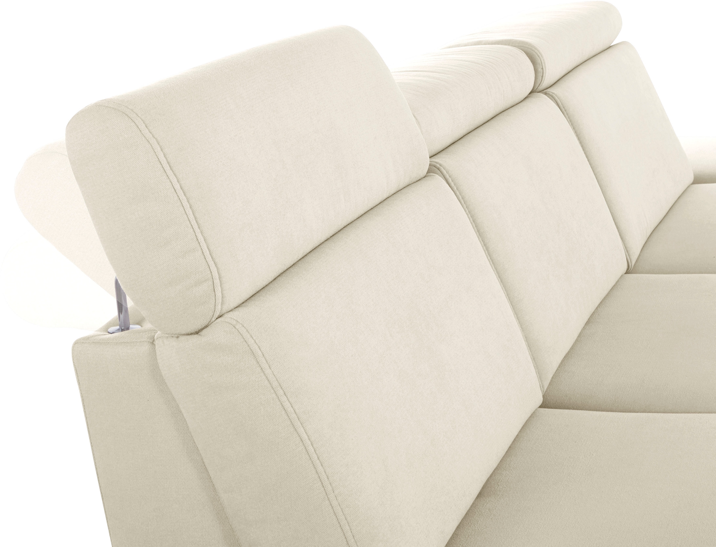 sit&more Ecksofa »Brisbane L-Form«, Fußhöhe 15 cm, inklusive Sitztiefen-, Armteil- und Kopfteilverstellung