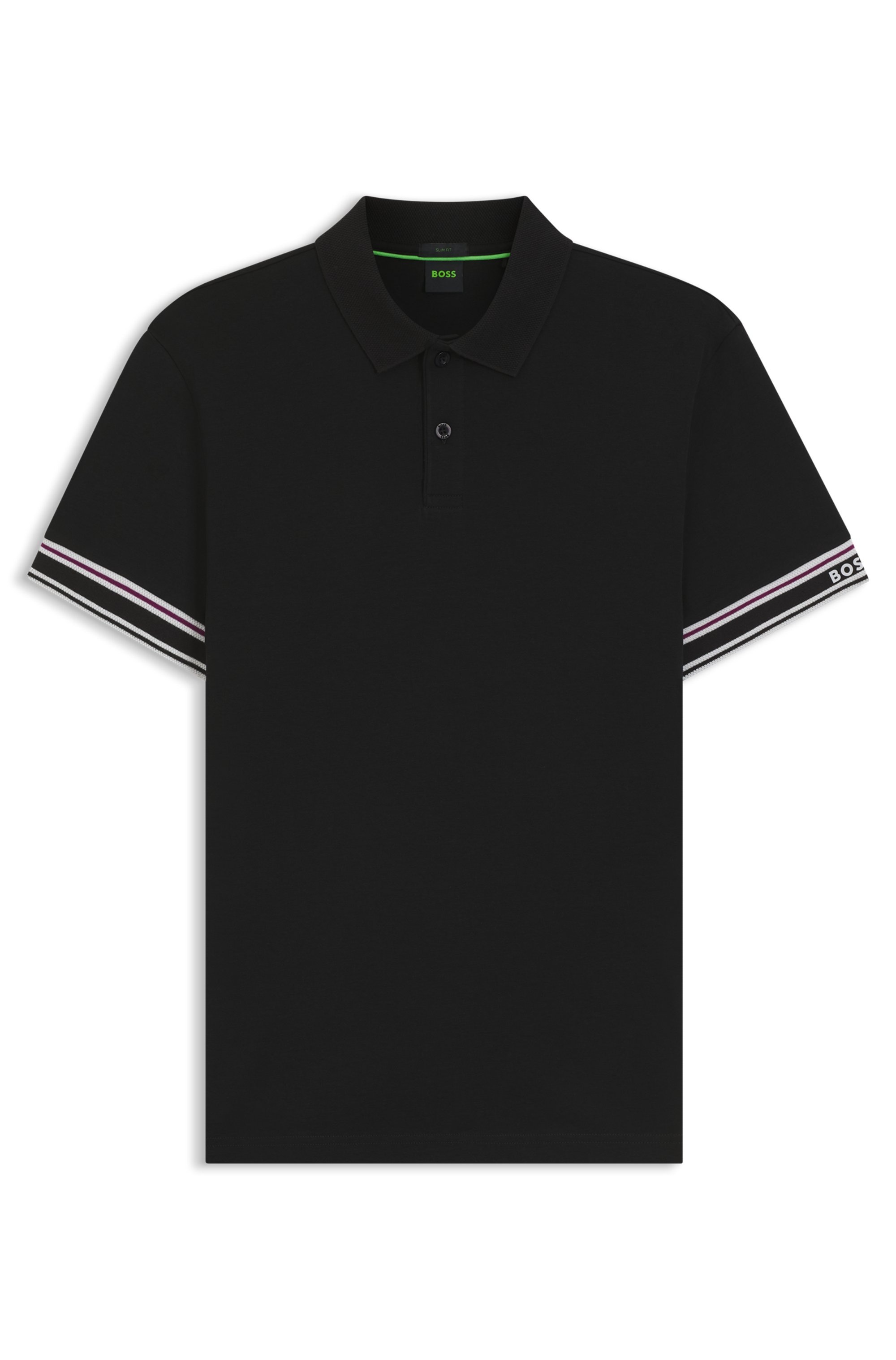 BOSS GREEN Poloshirt »Polo Zone« mit Piqué-Streifen und einem Logo am Ärmel