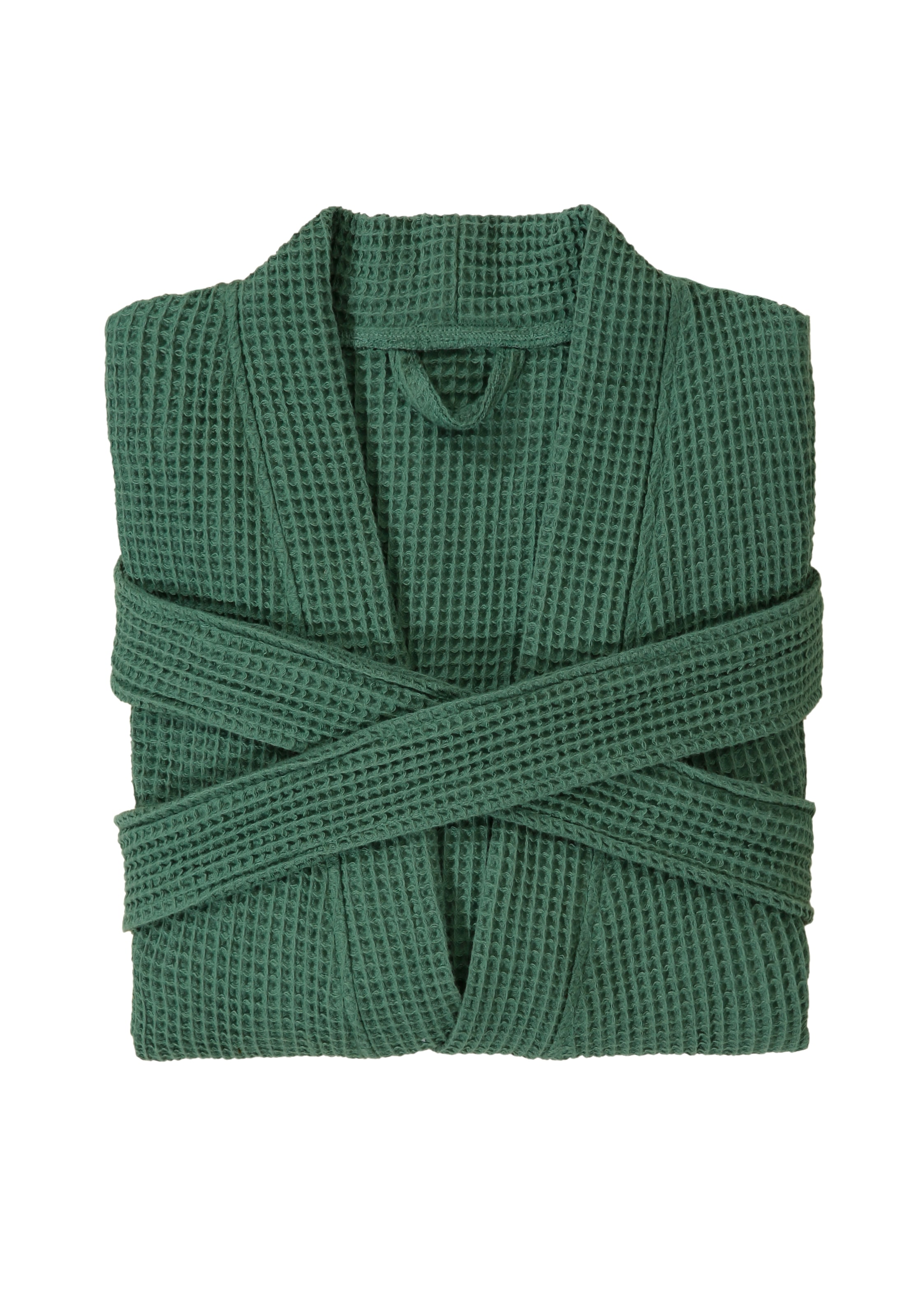 OTTO home Unisex-Bademantel »Inga, Waffelpiqué, leicht, ideal für Sauna & Spa, Hotelbademantel« 1 Stk. kleines Packmaß, Taschen, Damen & Herren, S-3XL, Morgenmantel