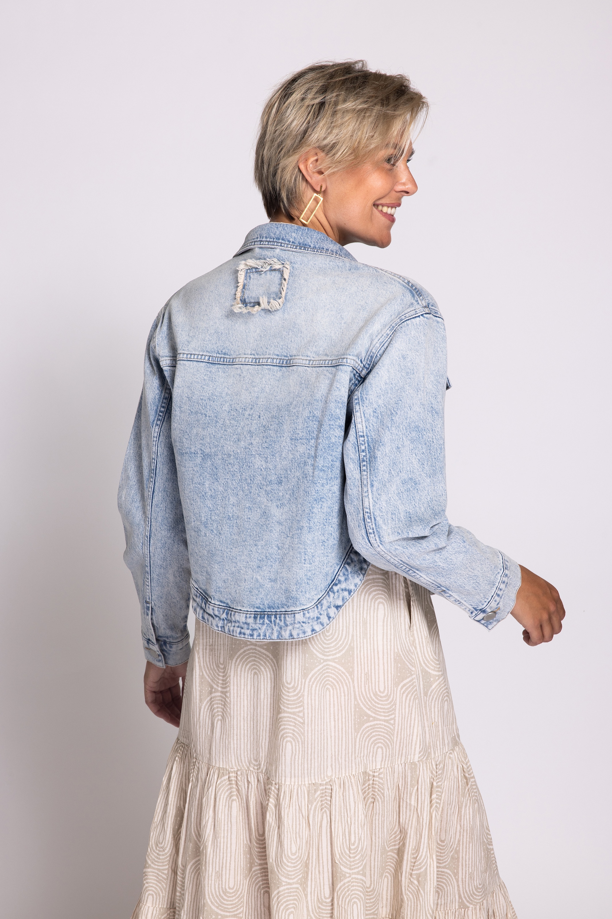 Zhrill Jeansjacke »NISSA«, ohne Kapuze, Langarm, kurz geschnitten