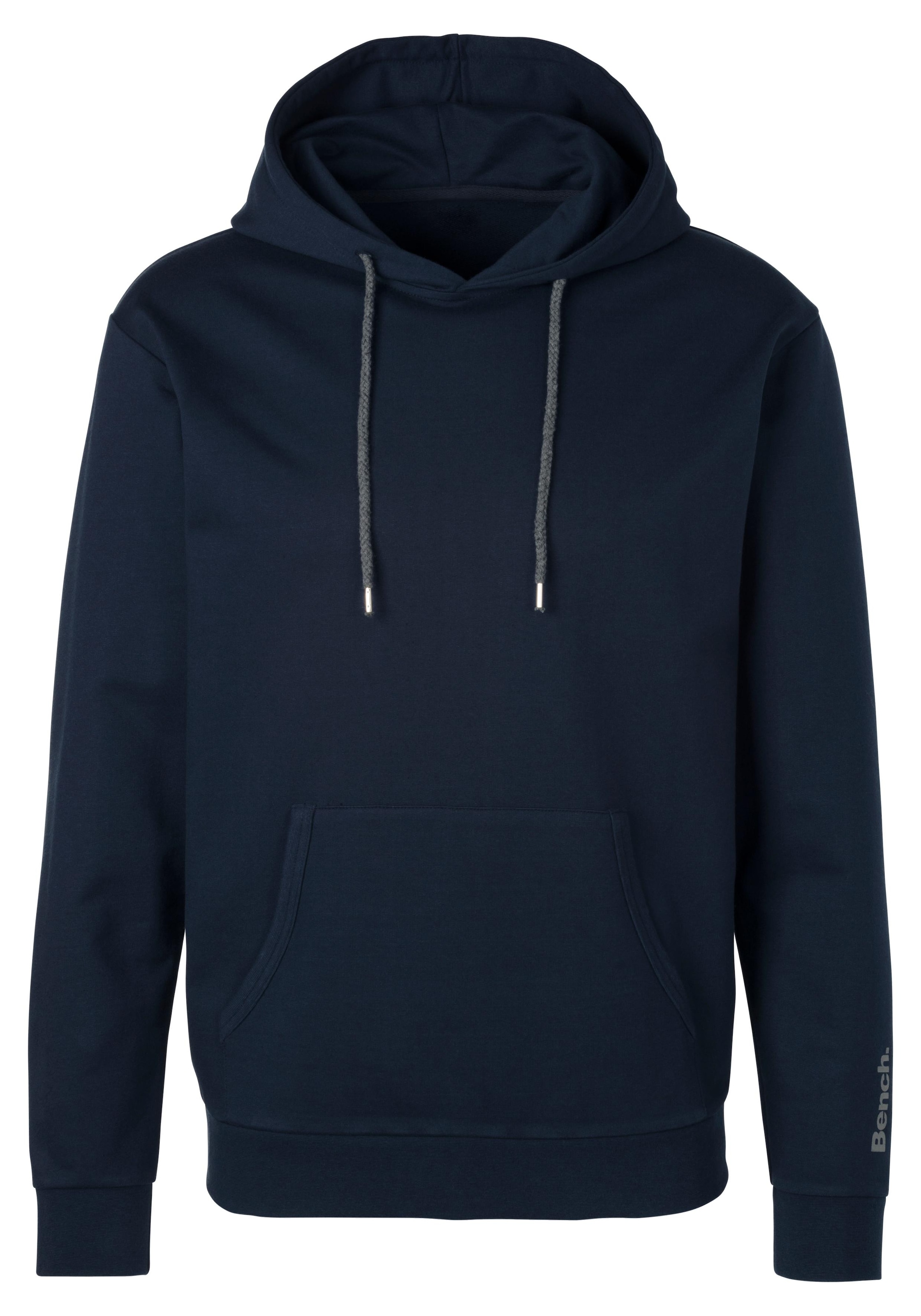 Bench. Loungewear Hoodie Langarm, Sweatshirt mit Rundhals und Kapuze, Baumwollmischung