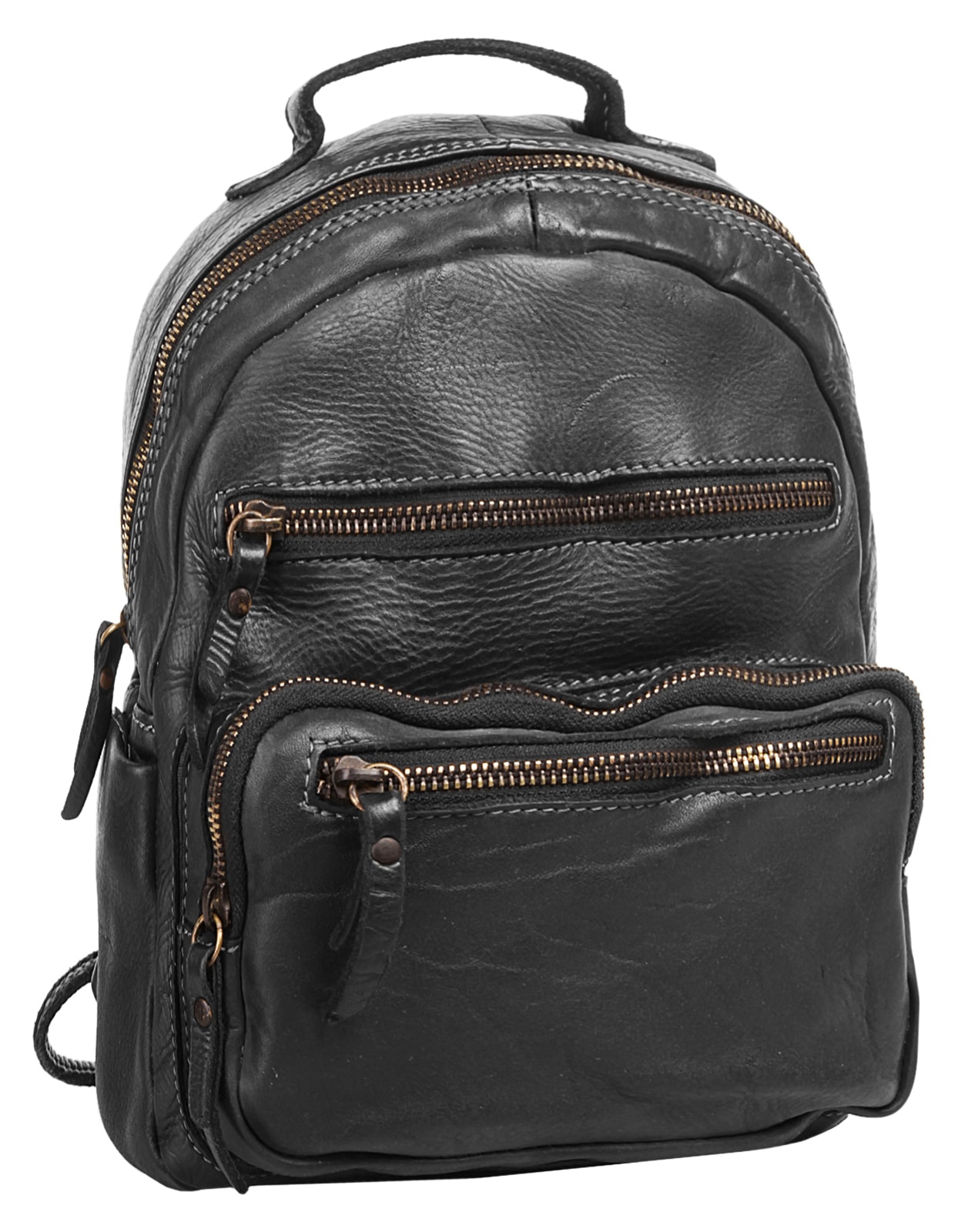 Cluty Cityrucksack, echt Leder, Made in Italy