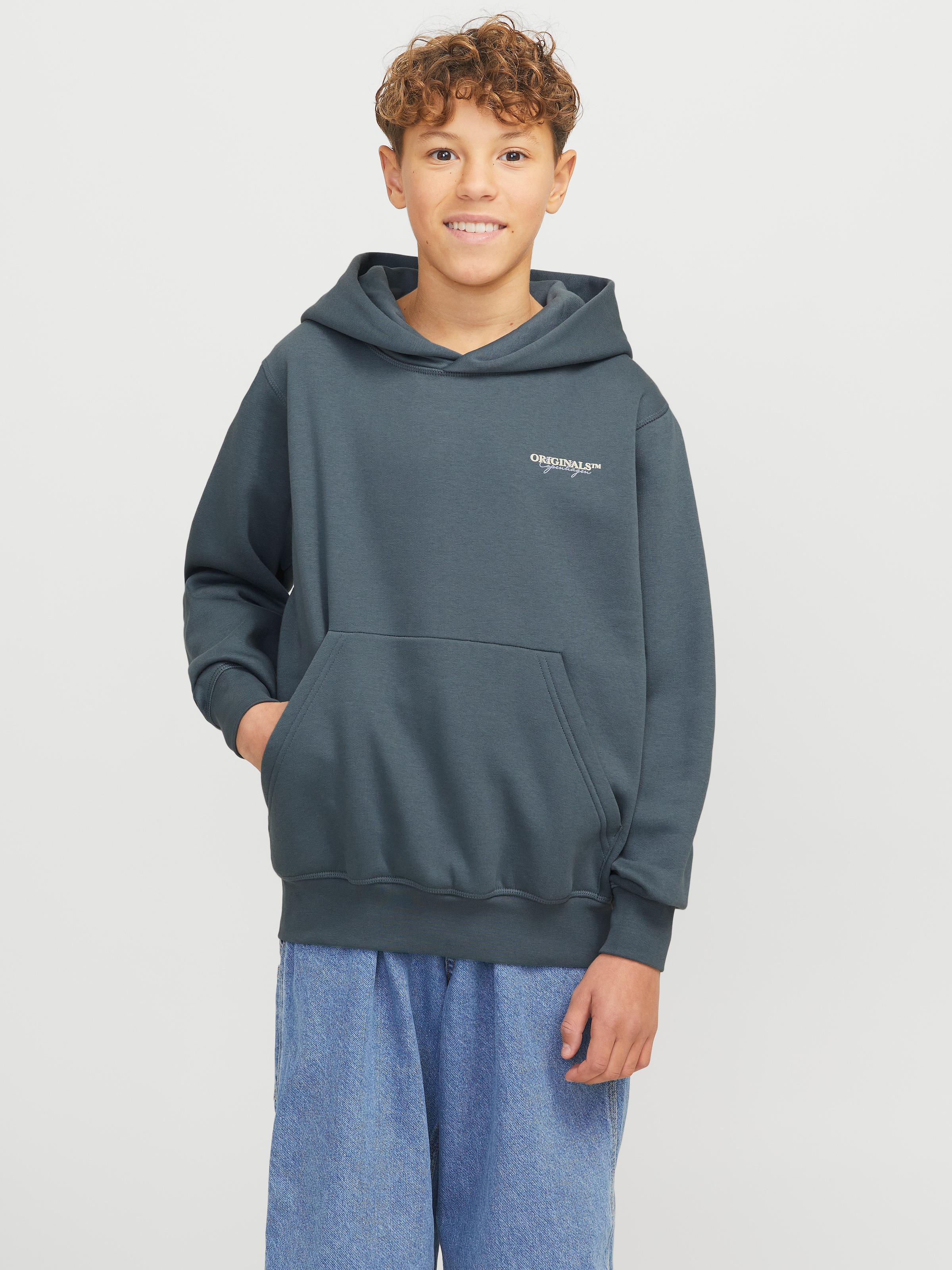 Jack & Jones Junior Kapuzensweatshirt »JORISLINGTON BACK SWEAT HOOD SN JNR«
