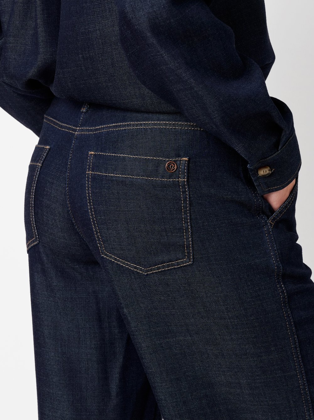 TONI Weite Jeans »Liv Tailored«, mit Ziernähten