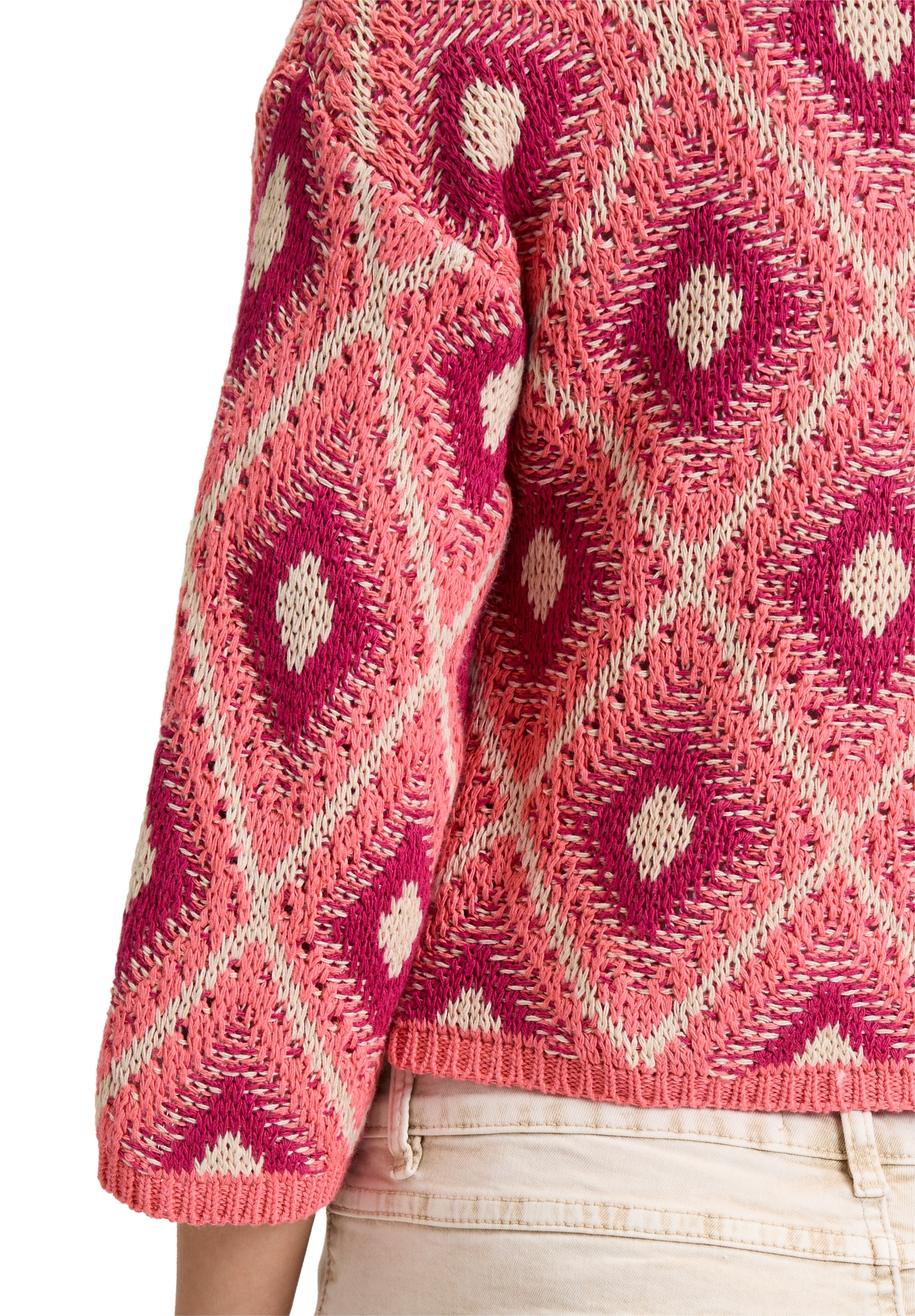 Cartoon Strickjacke »Casual-Strickjacke mit 3/4 Arm«