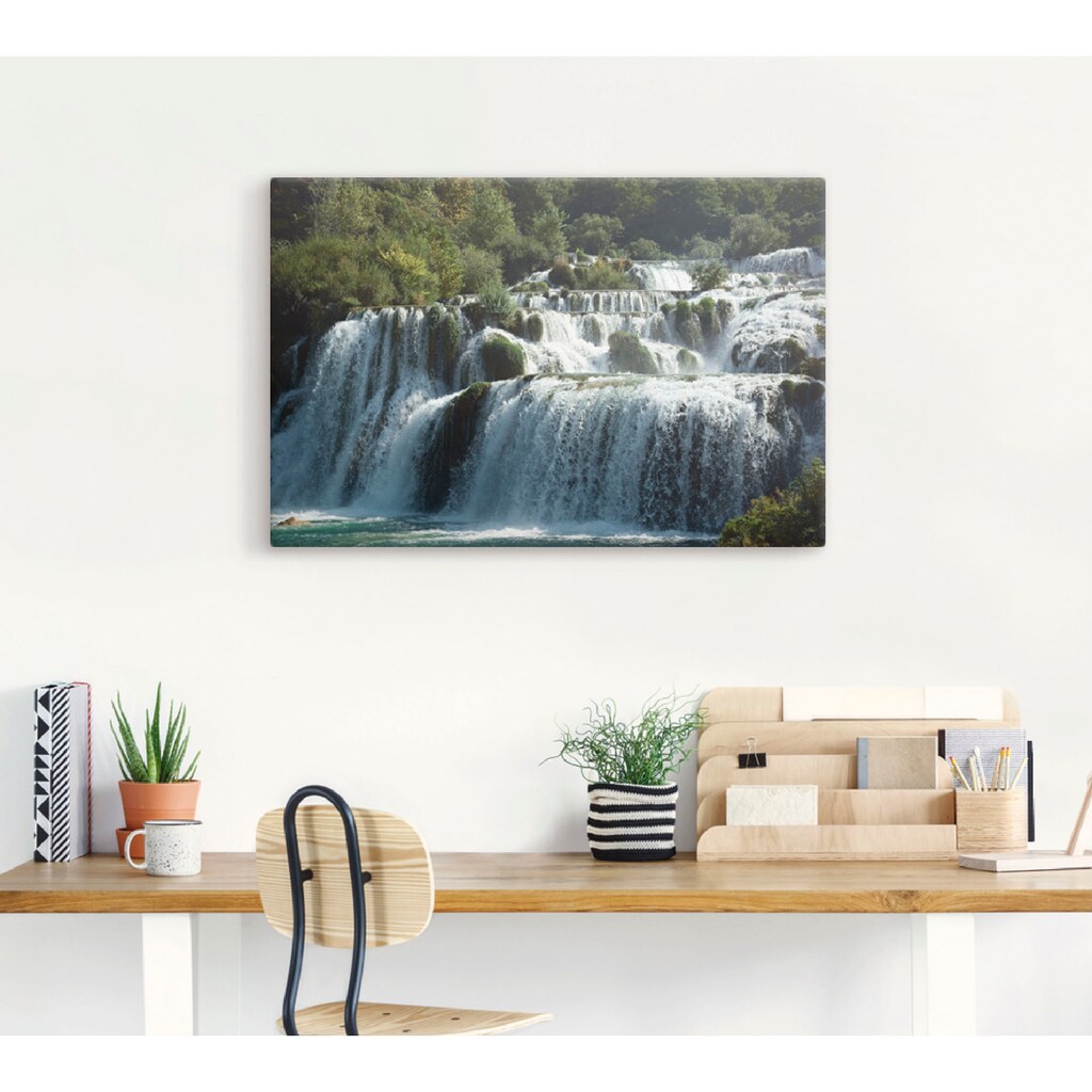 Artland Wandbild »Krka Wasserfälle«, Gewässer, (1 St.)