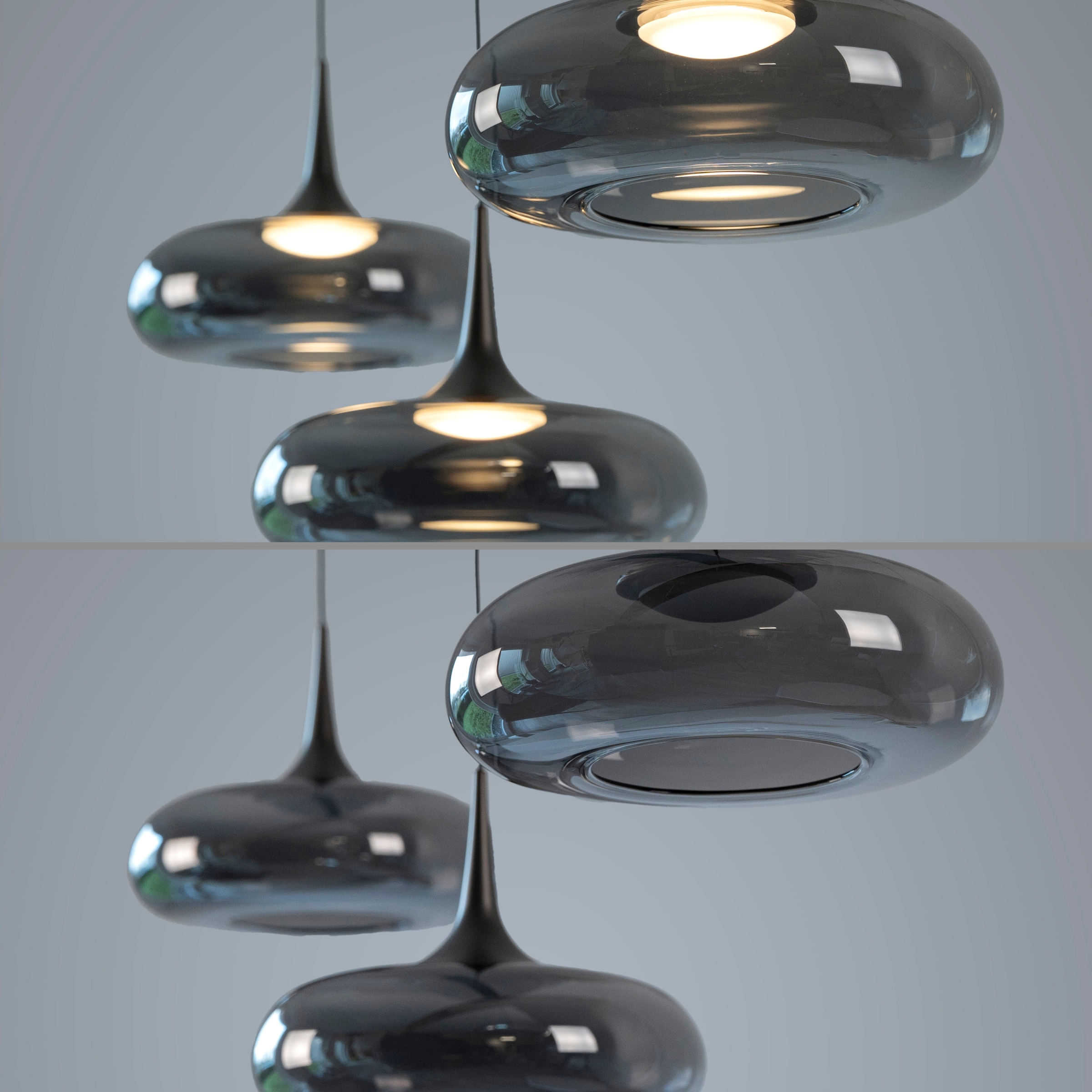 SCHÖNER WOHNEN-Kollektion LED Pendelleuchte »POSH« LED-Board 1 Stk. Warmweiß SCHÖNER WOHNEN Kollektion, SimplyDim, Memoryfunktion, Comfort-Lift