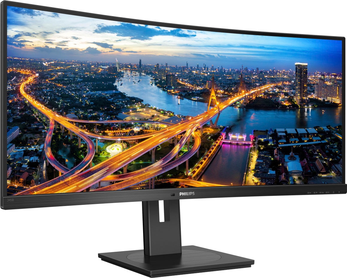 Philips Curved-LED-Monitor »345B1C/00«, 86,36 cm/34 Zoll, 3440 x 1440 px, WQHD, 4 ms Reaktionszeit, 100 Hz