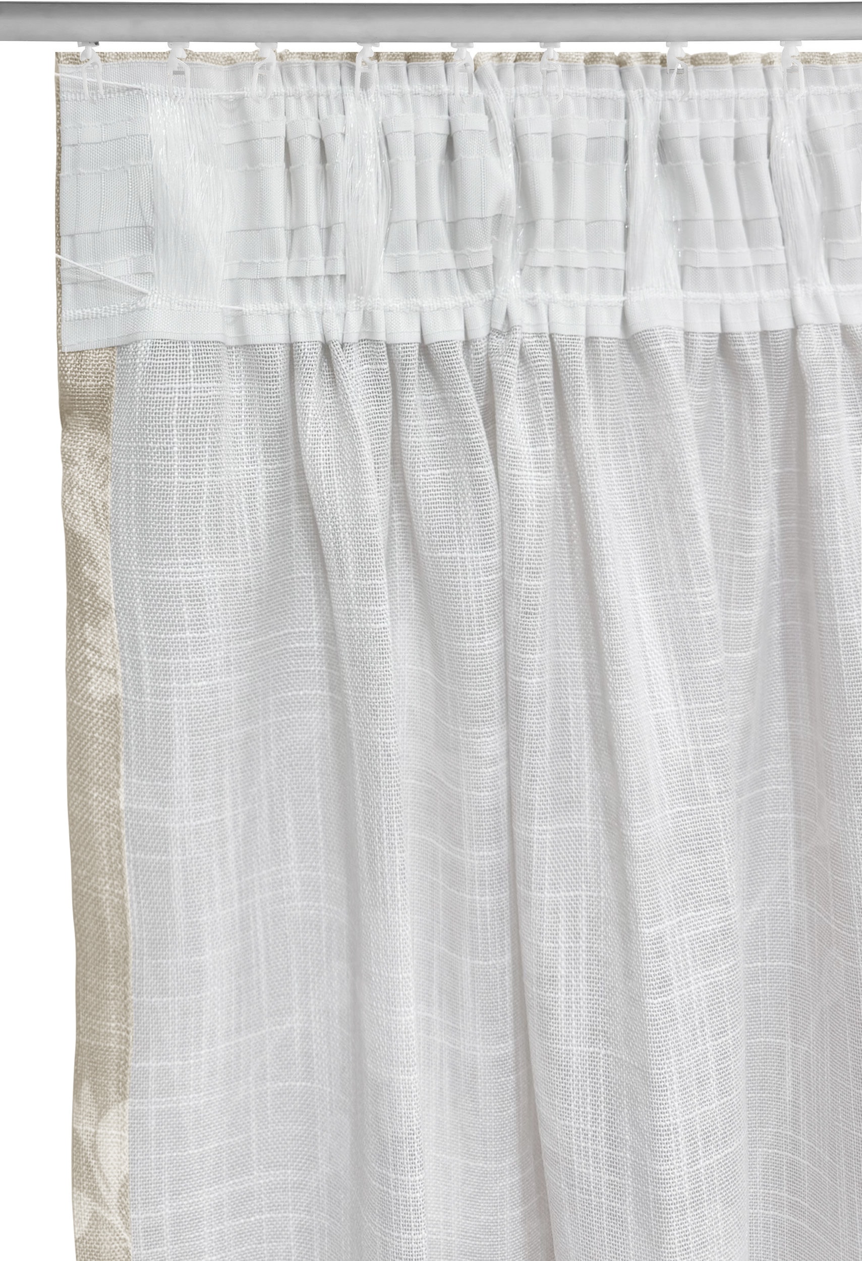 OTTO home Gardine »Linnah« Multifunktionsband 1 Stk. tlg. halbtransparent, strukturiert, Wohnzimmer, Schlafzimmer, Esszimmer,