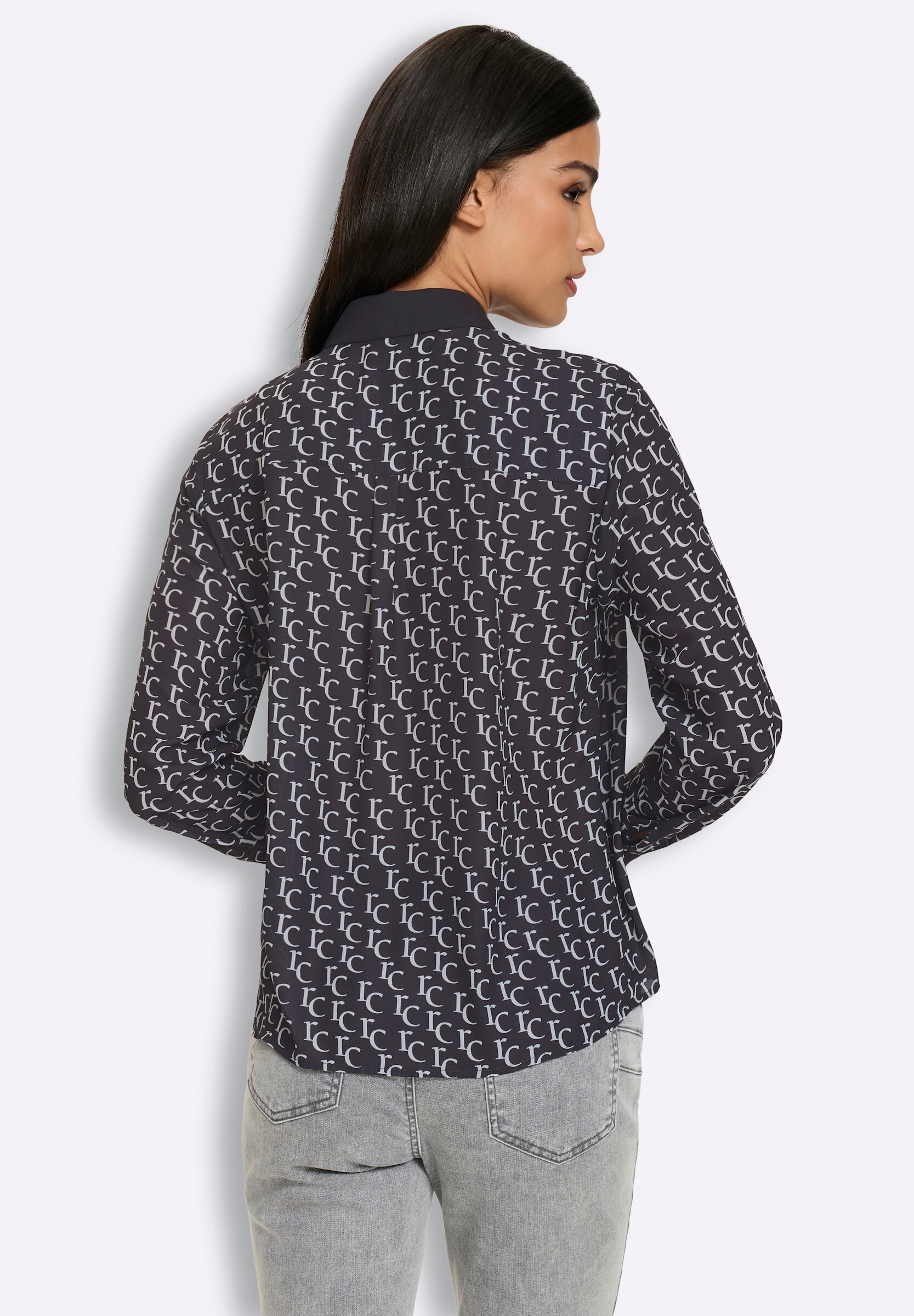 heine Hemdbluse »Druck-Bluse Hemdbluse in Crêpe-Qualität«