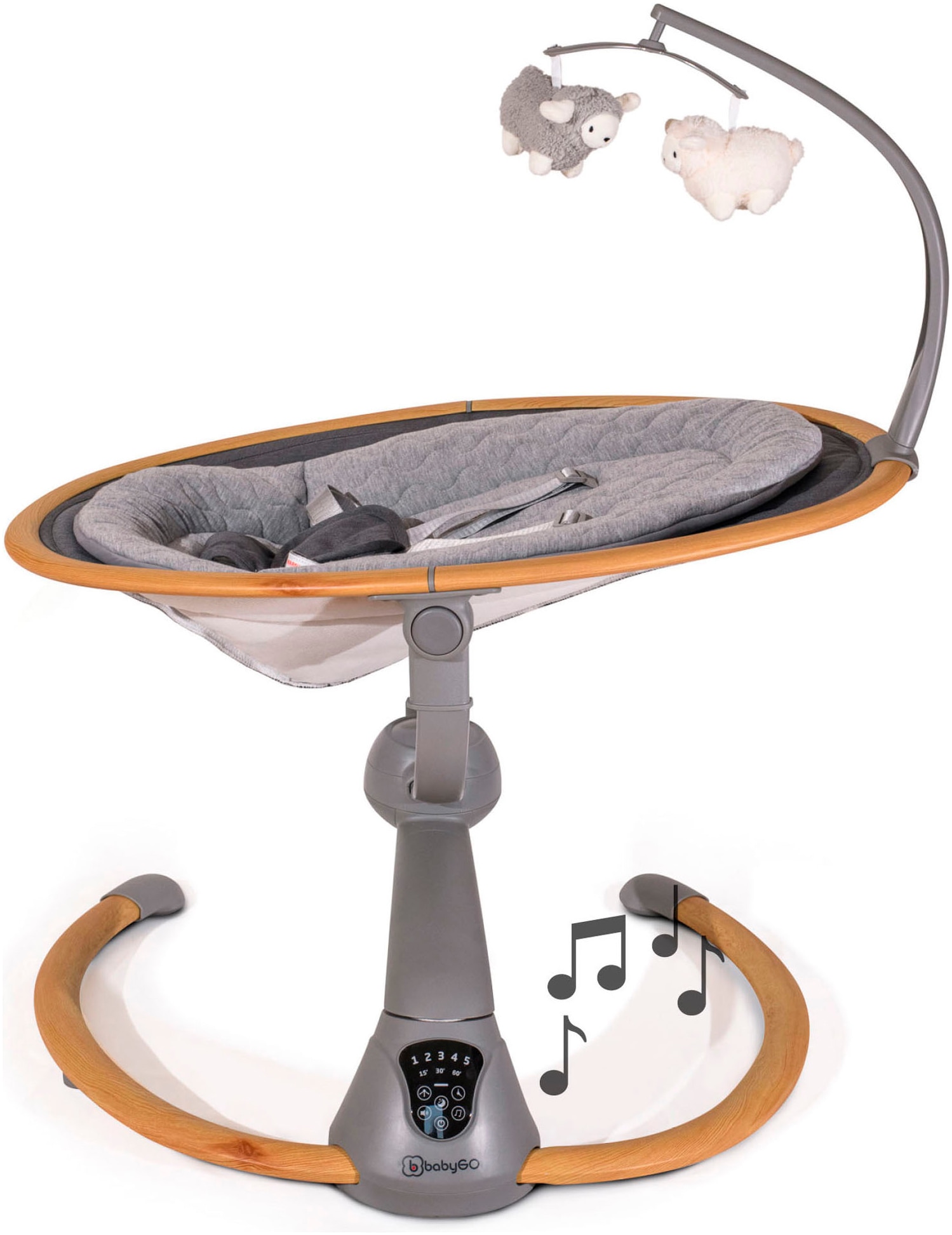 BabyGo Babywippe »Homey«, bis 9 kg, mit Schaukelbewegungen und Sound