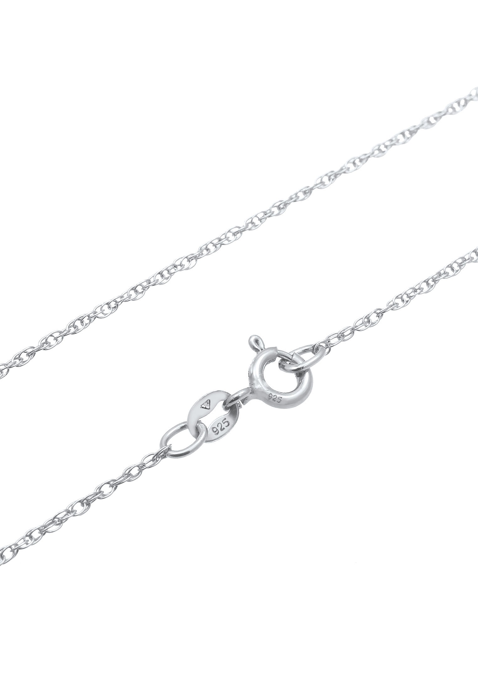 Elli Kette mit Anhänger »Halskette Feder Boho Hippie Ring 925 Silber«
