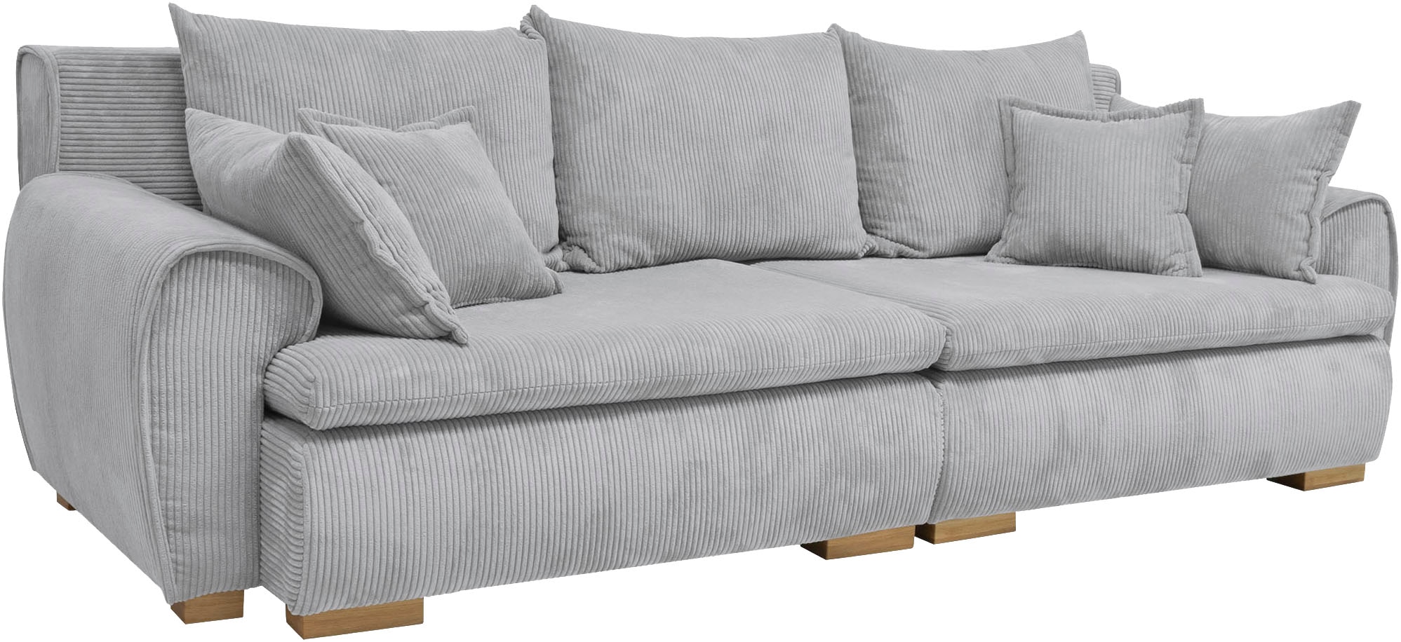 Home affaire Big-Sofa »Katja, B: 275 cm«, Mega-Sofa mit 4 Zierkissen