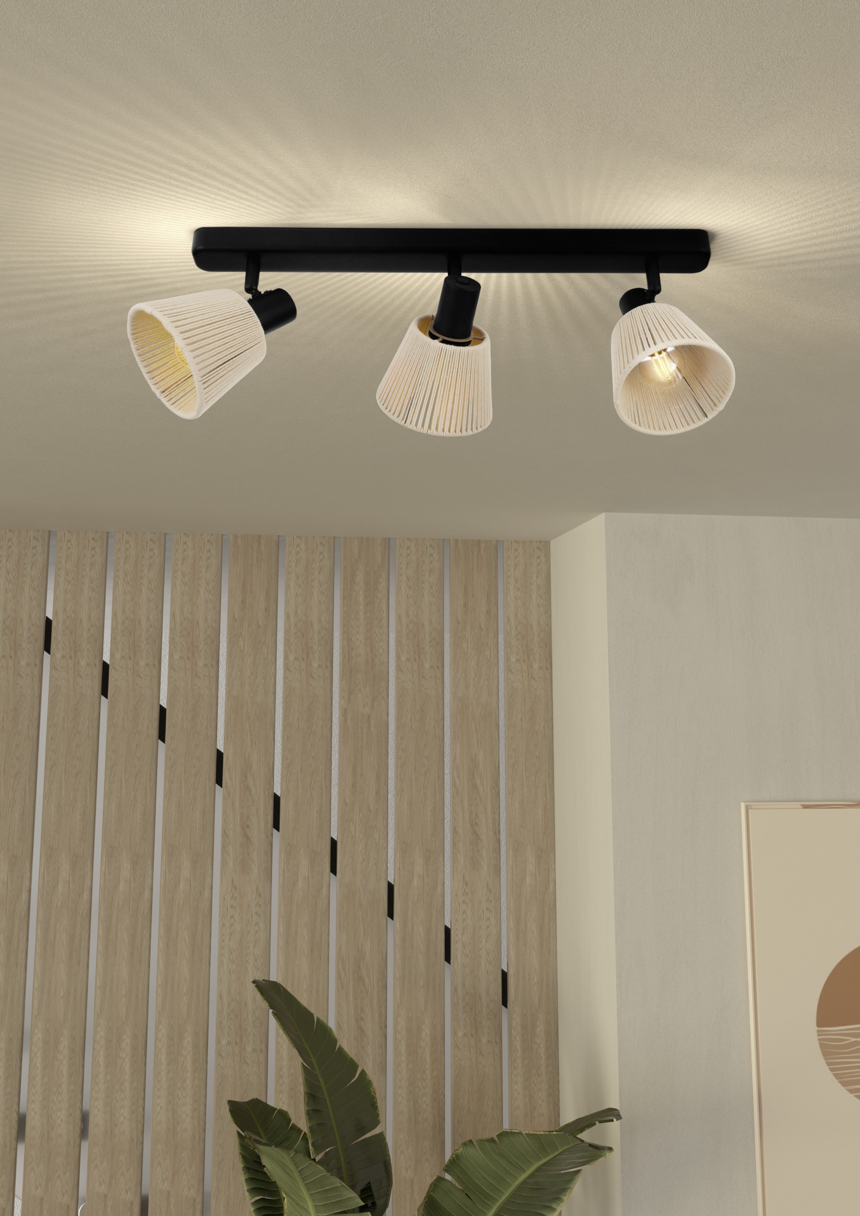 EGLO Deckenspot »SEAGARD Spotlampe - Stahl - E14 - 3X40W - IP20« E14 1 Stk. Deckenlampe, Deckenstrahler, Strahler, L52 x B11,5 x H13,5 cm