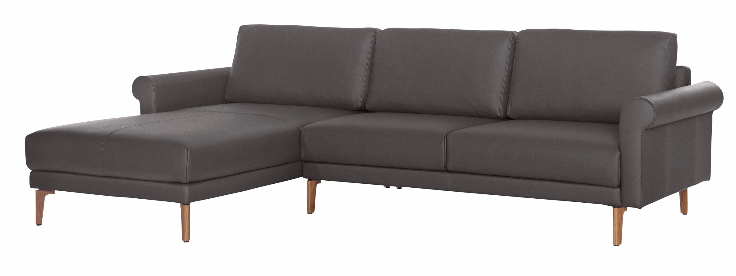 Creation BY ROLF BENZ Ecksofa »CR.450, Designecksofa, Polsterecke, L-Form, 282/178 cm (B/T)«, abgerundete Armlehne Schnecke, modern Landhaus, Leder oder Chenille