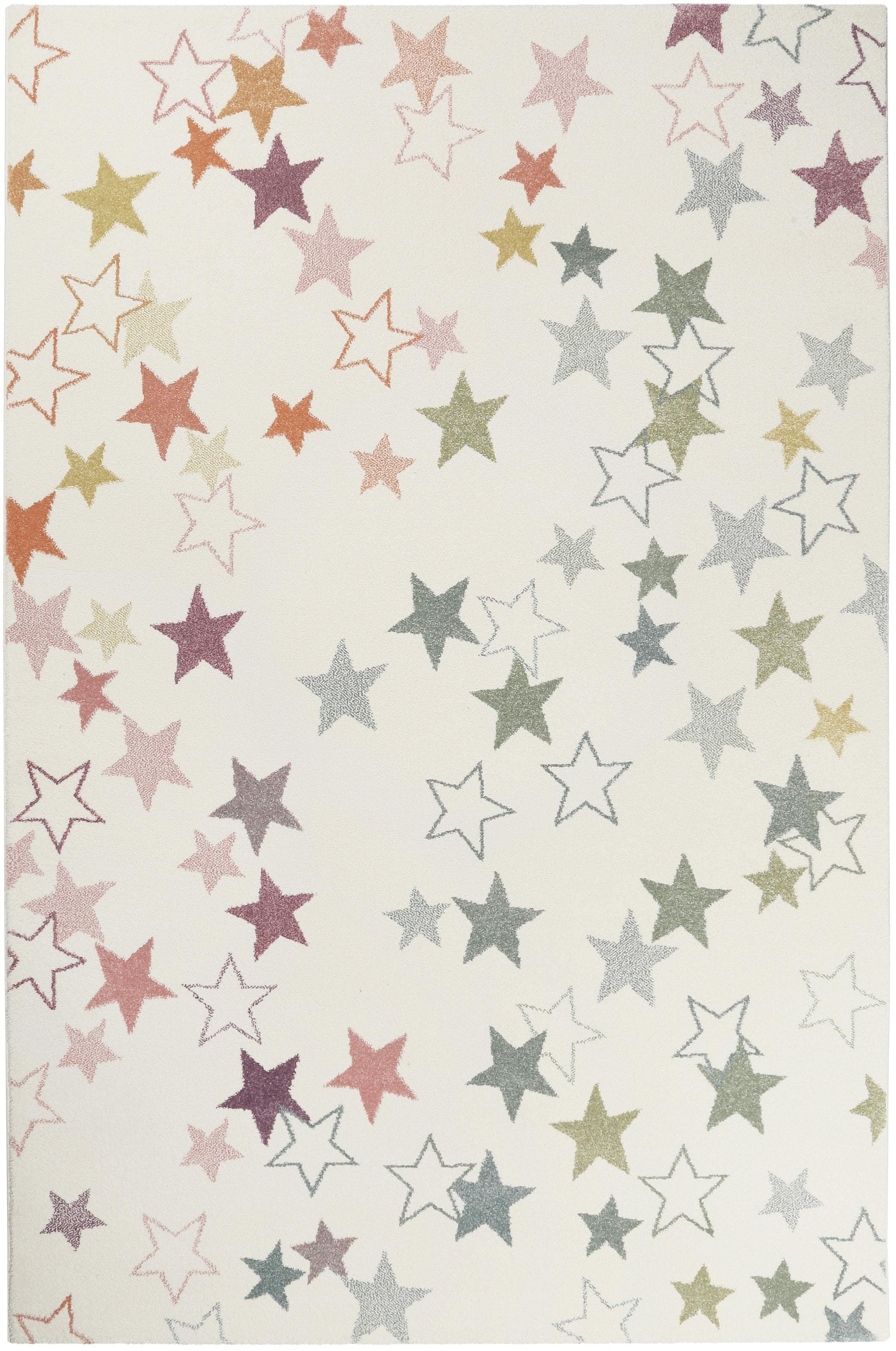 Esprit Kinderteppich »Esterya ESP-4636«, rechteckig, 13 mm Höhe, Sterne Design, Kurzflor