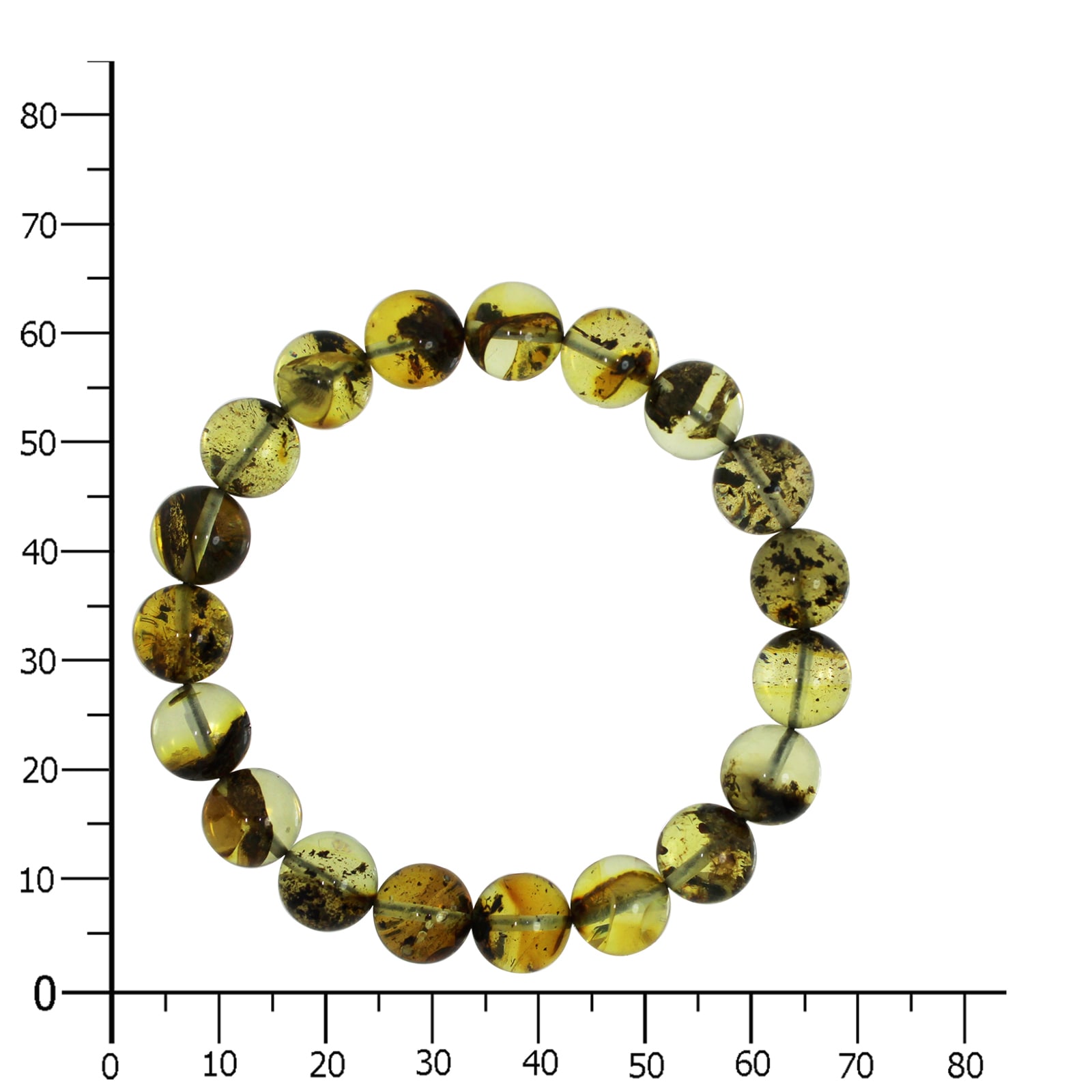OSTSEE-SCHMUCK Armband »- Kugel 10 mm - Bernstein -,«