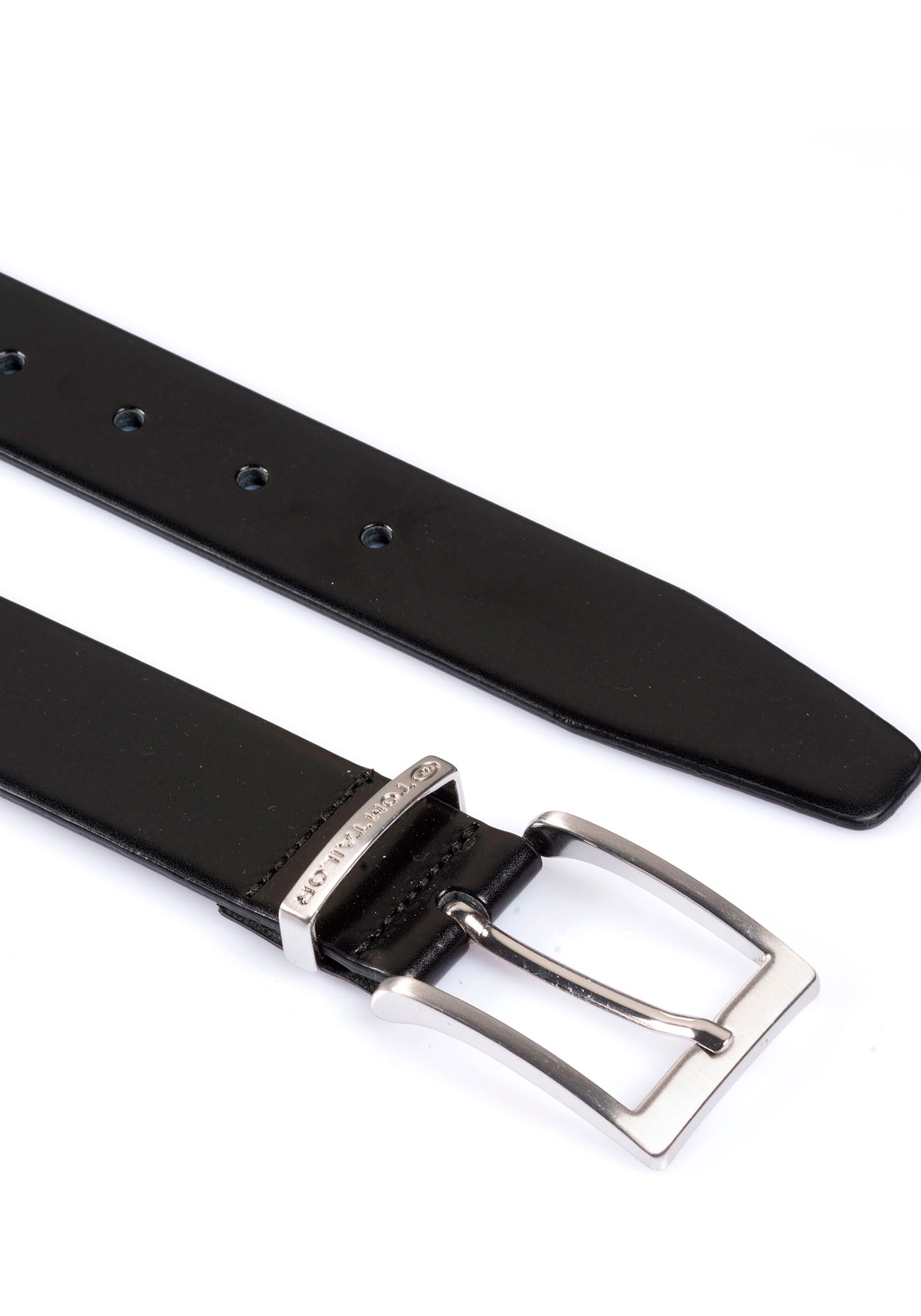 TOM TAILOR Ledergürtel »TTBILL«, 3.5 cm breiter Herrengürtel, Freizeit- und Anzugsgürtel, bis Gr. 120