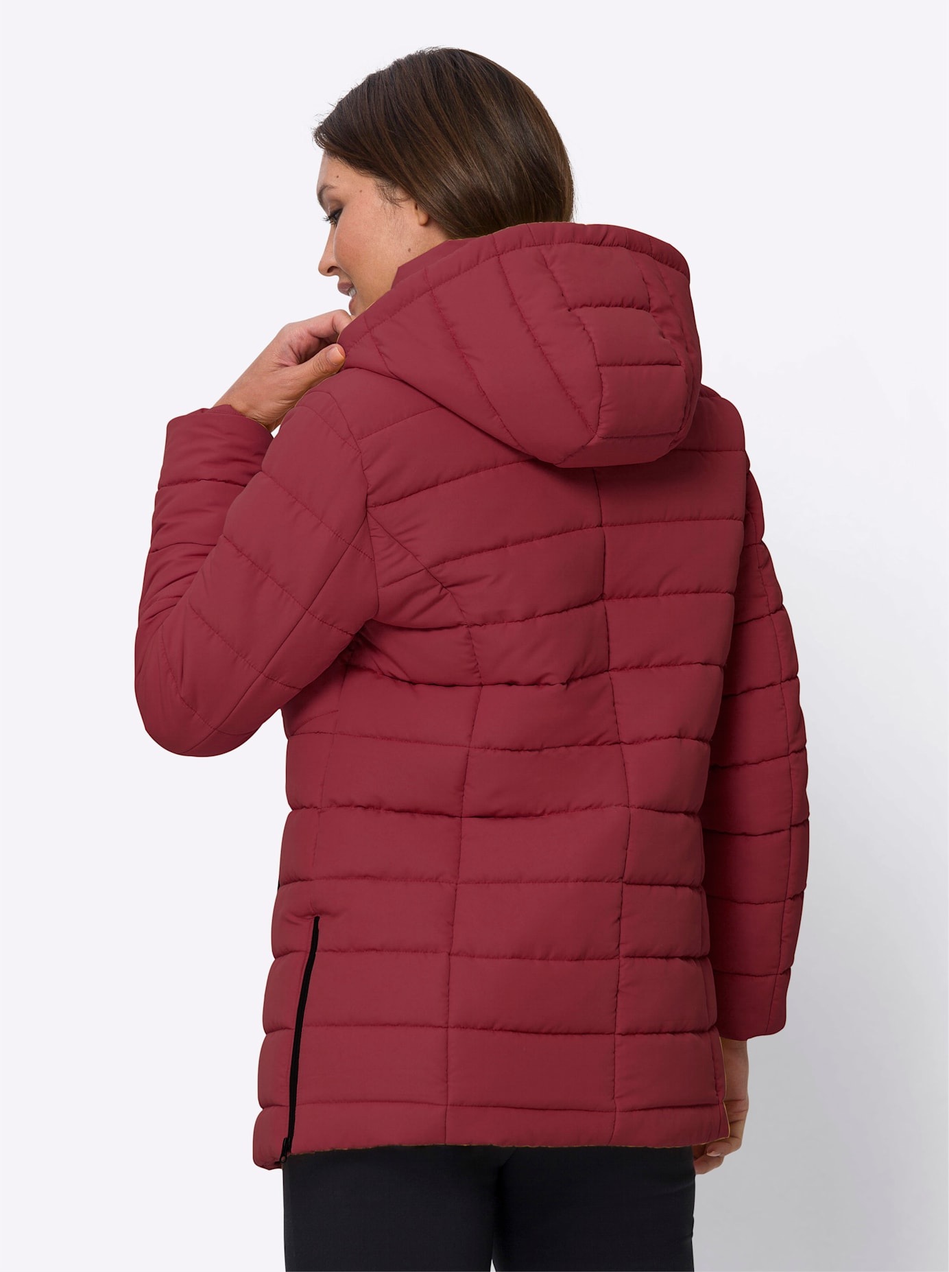 Classic Basics Steppjacke, mit Kapuze