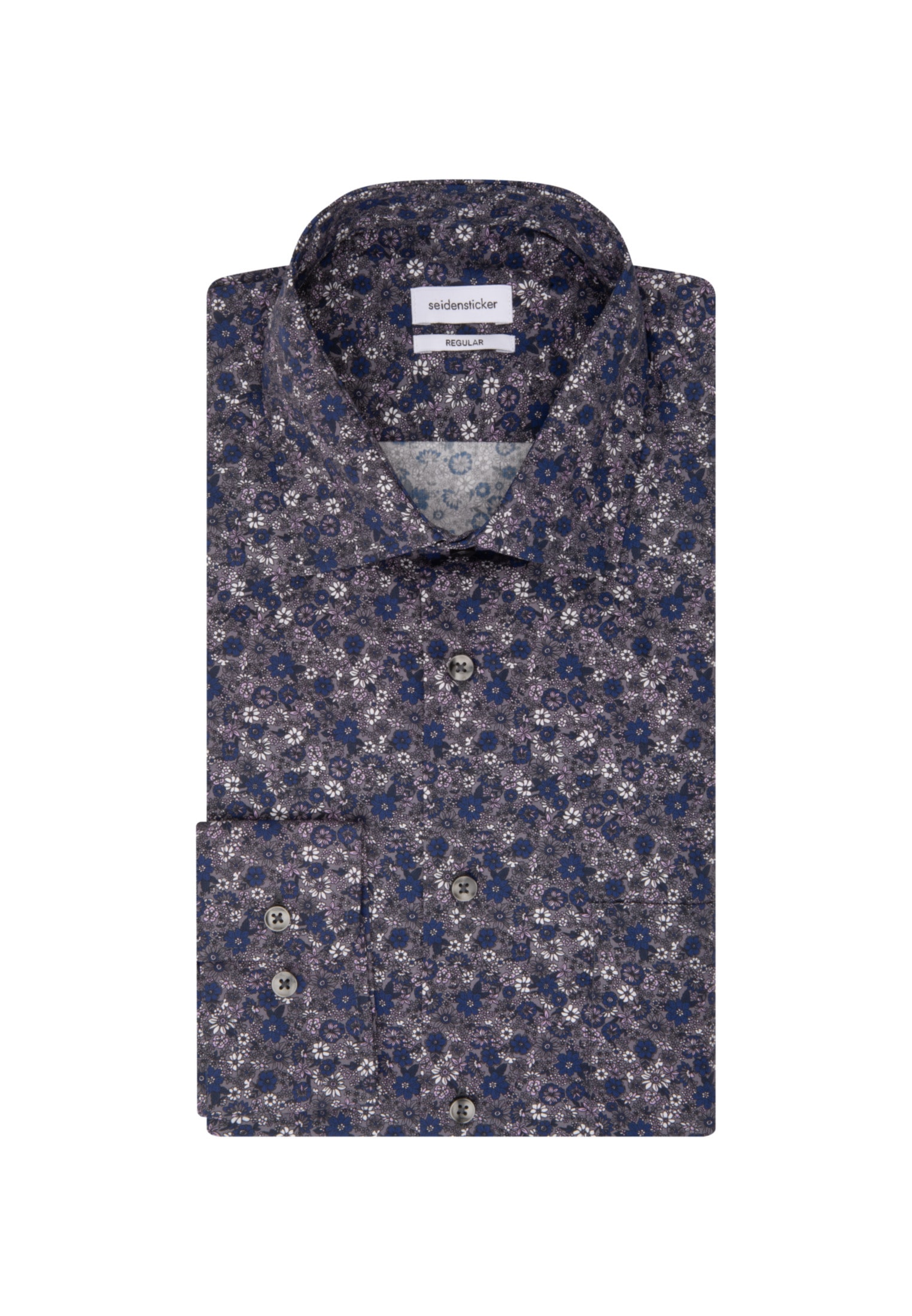 seidensticker Businesshemd »Regular« Regular Extra langer Arm Kentkragen Floral