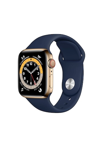 Apple Smartwatch »Series 6, GPS + Cellular, Edelstahl-Gehäuse, 44 mm mit... kaufen