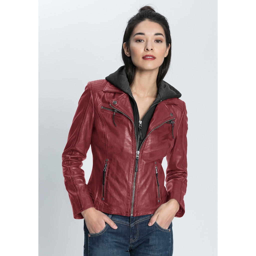 Gipsy Lederjacke »Nola2«, mit Kapuze