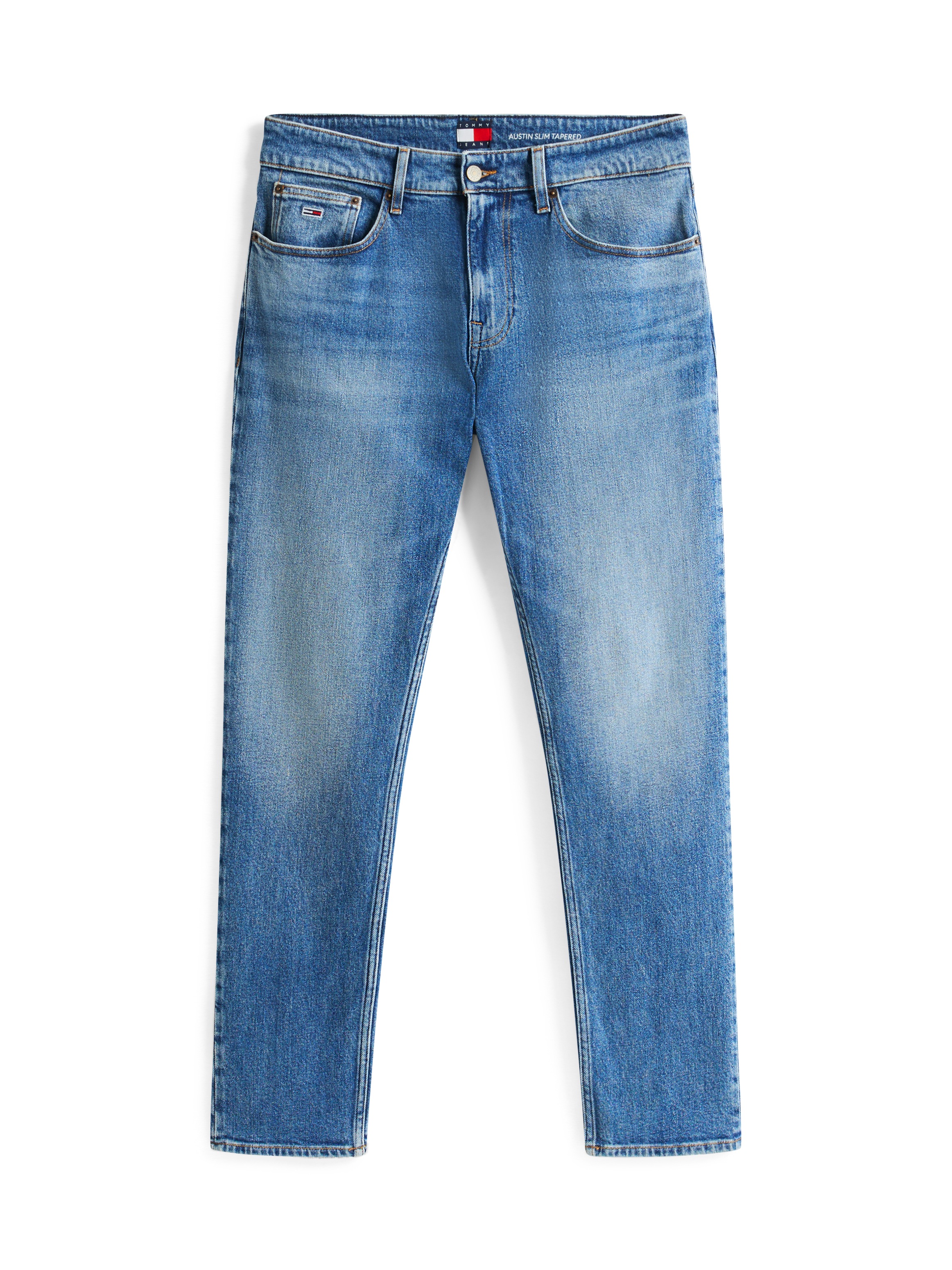 Tommy Jeans Slim-fit-Jeans »Austin Slim Tapered«, Mit Gürtelschlaufen