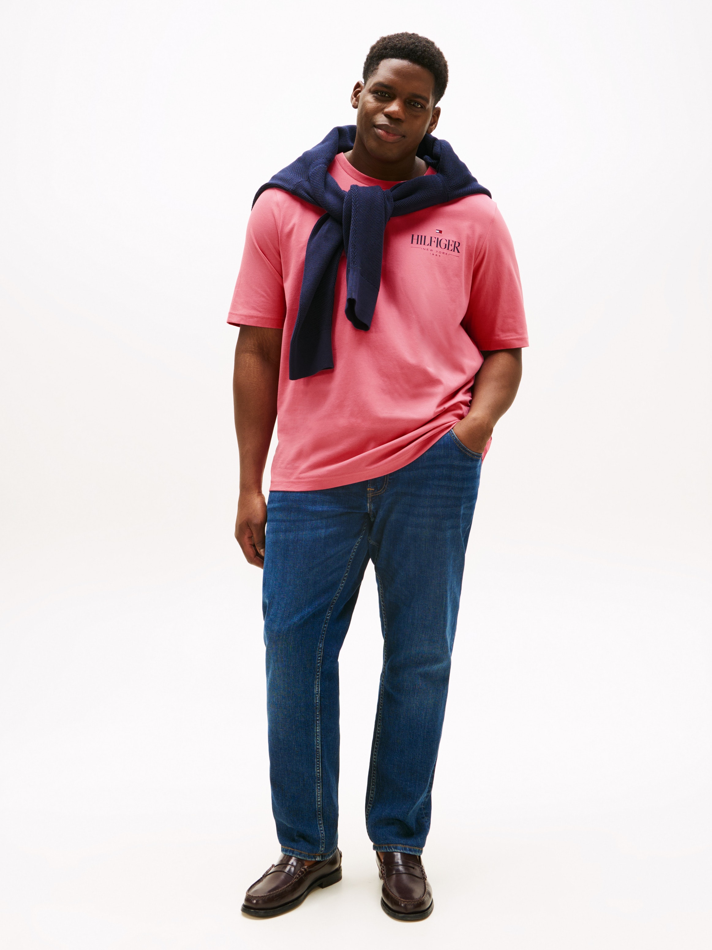 Tommy Hilfiger Big & Tall T-Shirt »BT-HILFIGER STACK TEE-B«, Große Größen