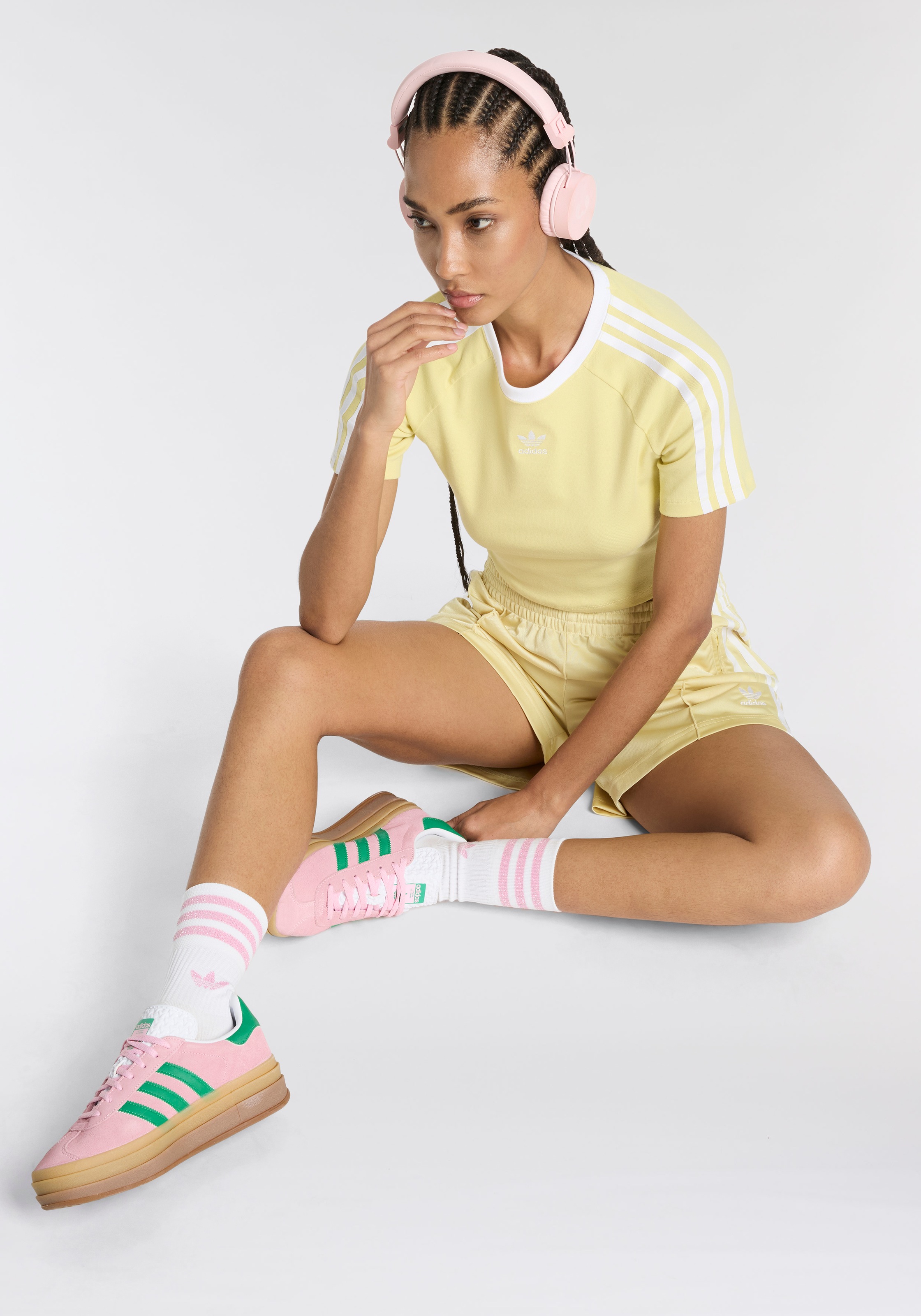 adidas Originals Sportsocken »MIDCUT GLITTER CREW SOCKEN, 2 PAAR«, (2 Paar)