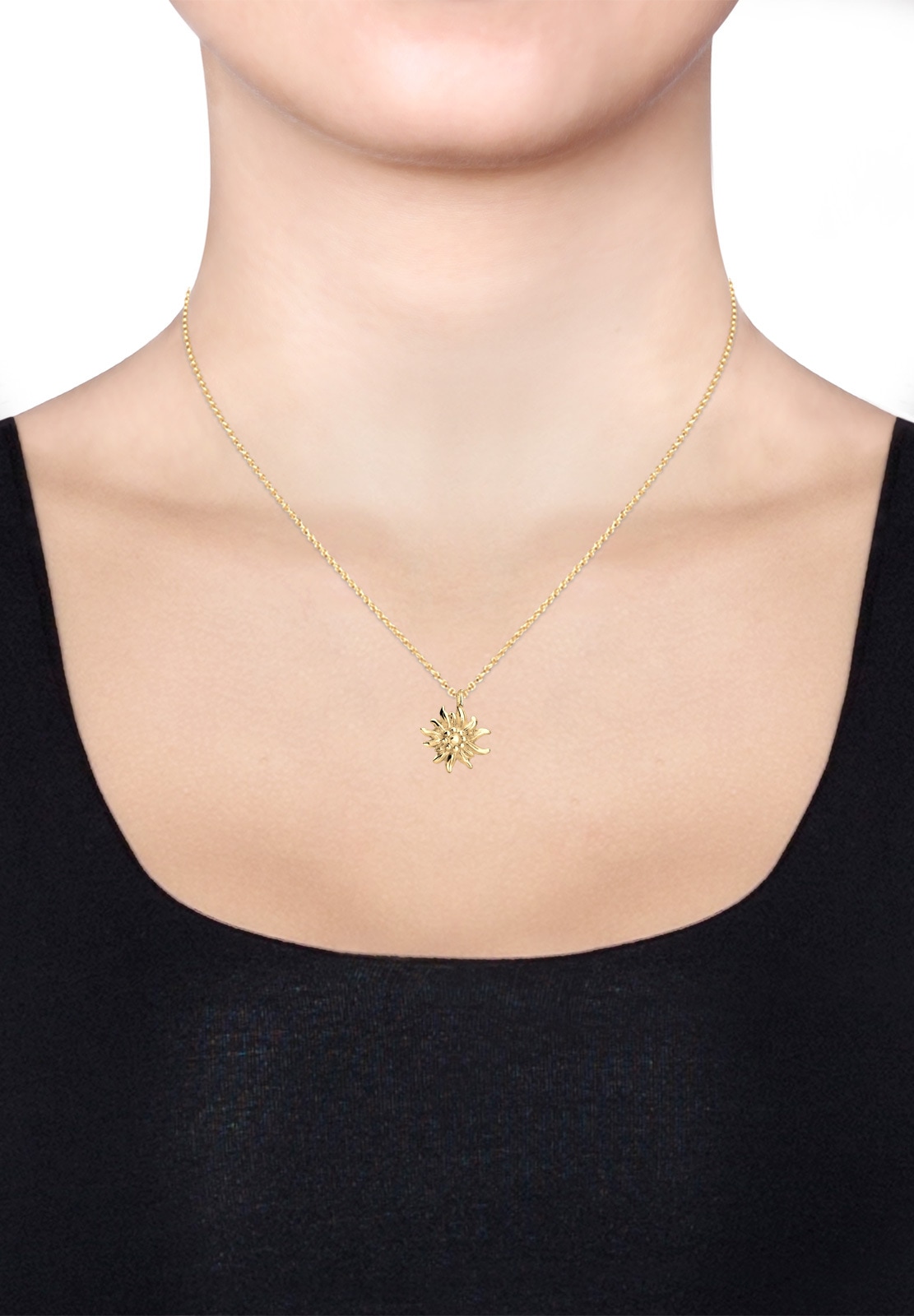 Elli Ohrring und Ketten Set »Schmuckset Elli Schmuckset Edelweiss Tracht 925 Silber«