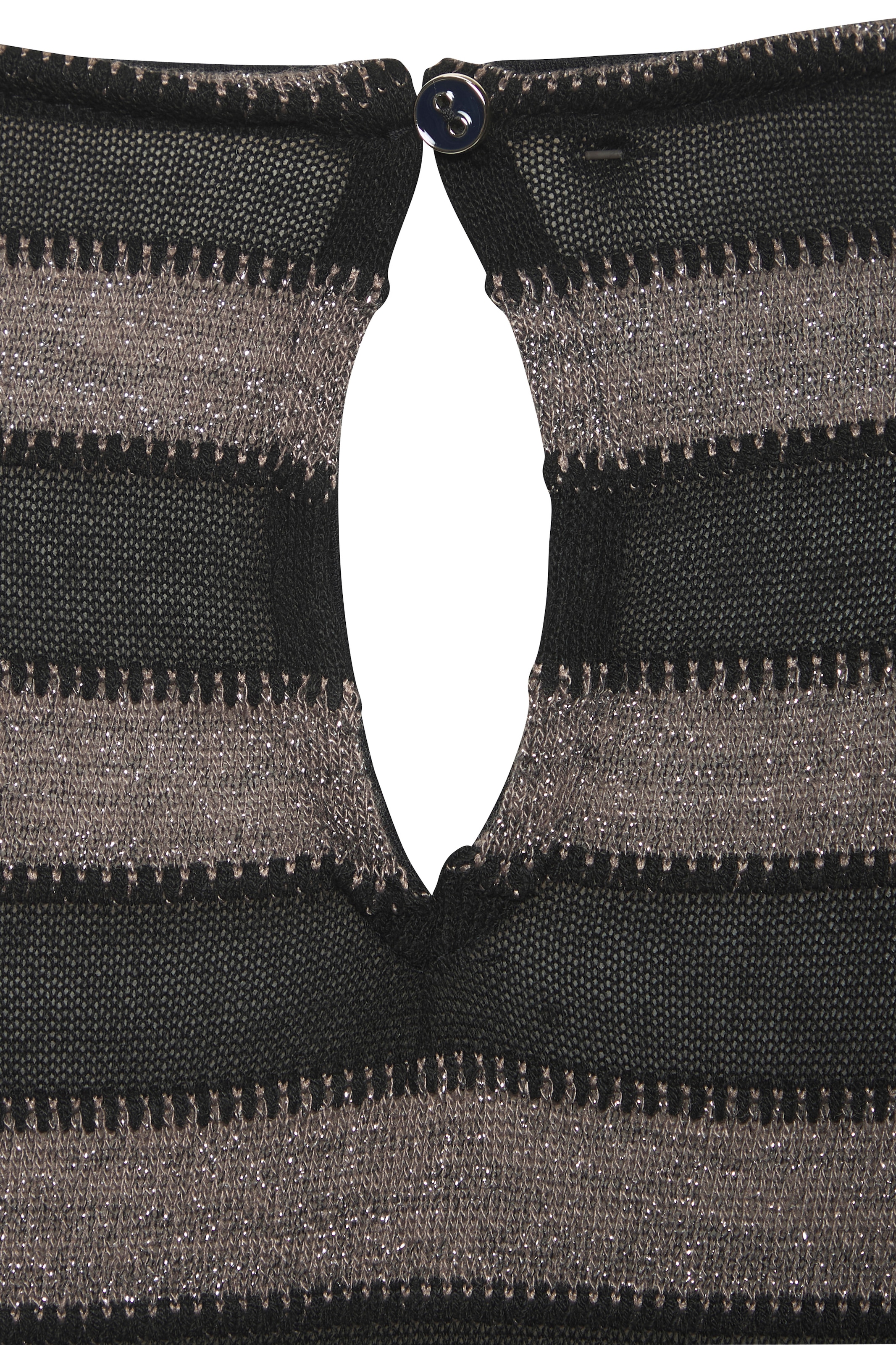 LASCANA T-Shirt »mit elegantem Glitzerstreifen« aus luftiger Feinstrickqualität