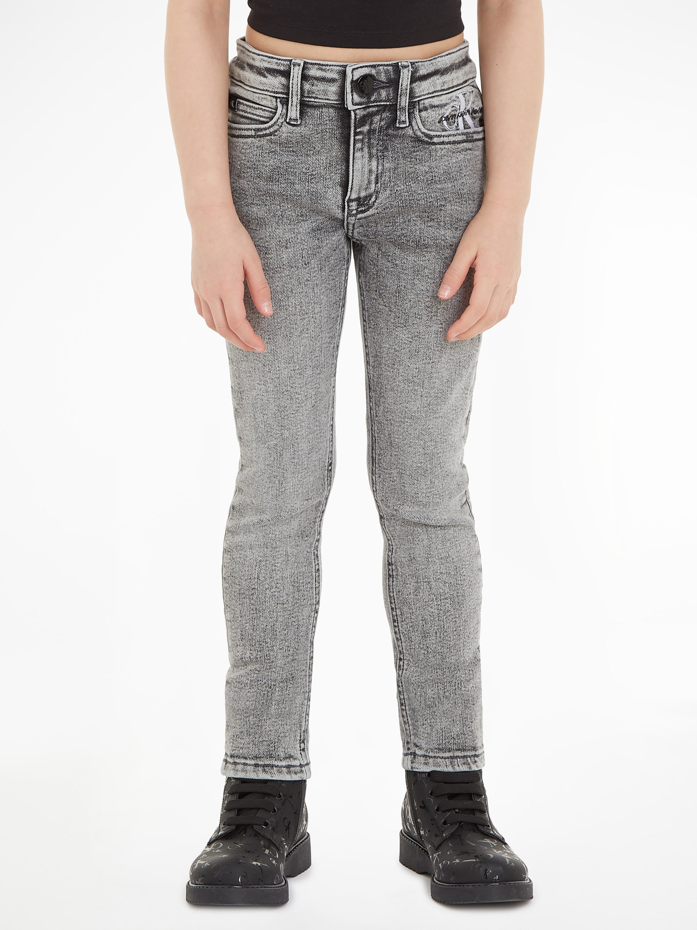 Stretch-Jeans »SKINNY MR WASHED GREY«