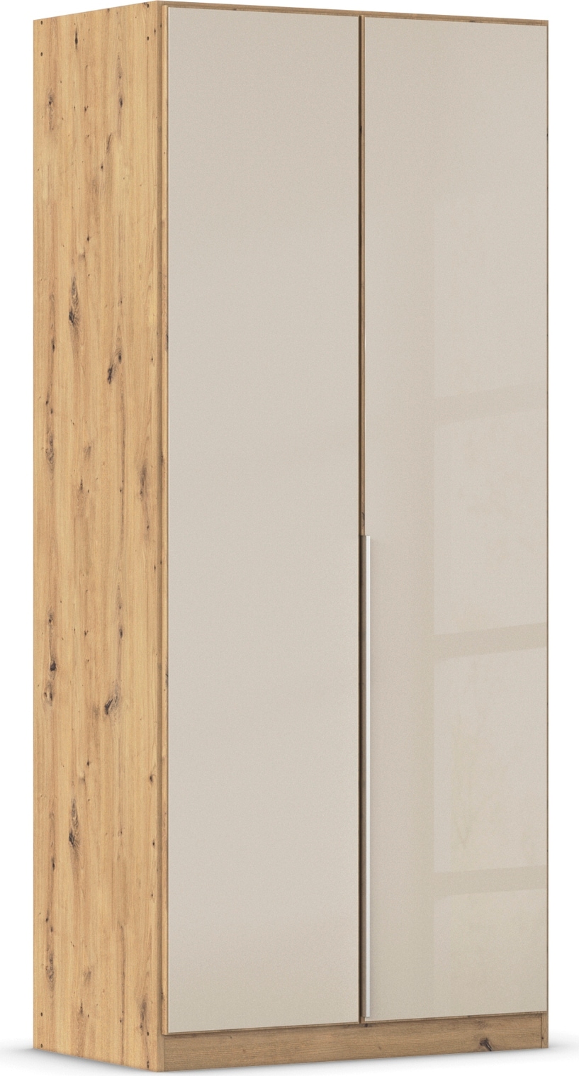 OTTO home Drehtürenschrank "Kleiderschrank Kleiderschränke Schrank Garderobe AGORDO mit Glasfront" in zwei Griff-Farben, Breiten 91-405 cm, durchdachte Innenausstattung, in 8 Breiten und 2 Höhen MADE IN GERMANY