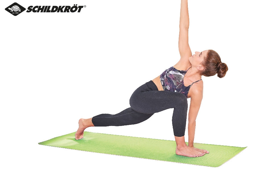 Schildkröt Yogamatte »Yogamatte 4mm BICOLOR - green/Moosgreen« Inkl. Tasche mit Kordelzug / PVC frei