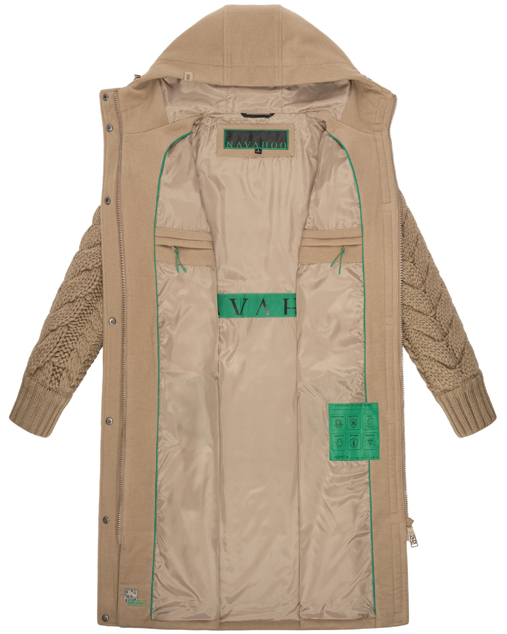Navahoo Kurzmantel »Wintermantel Knit Babe 14«