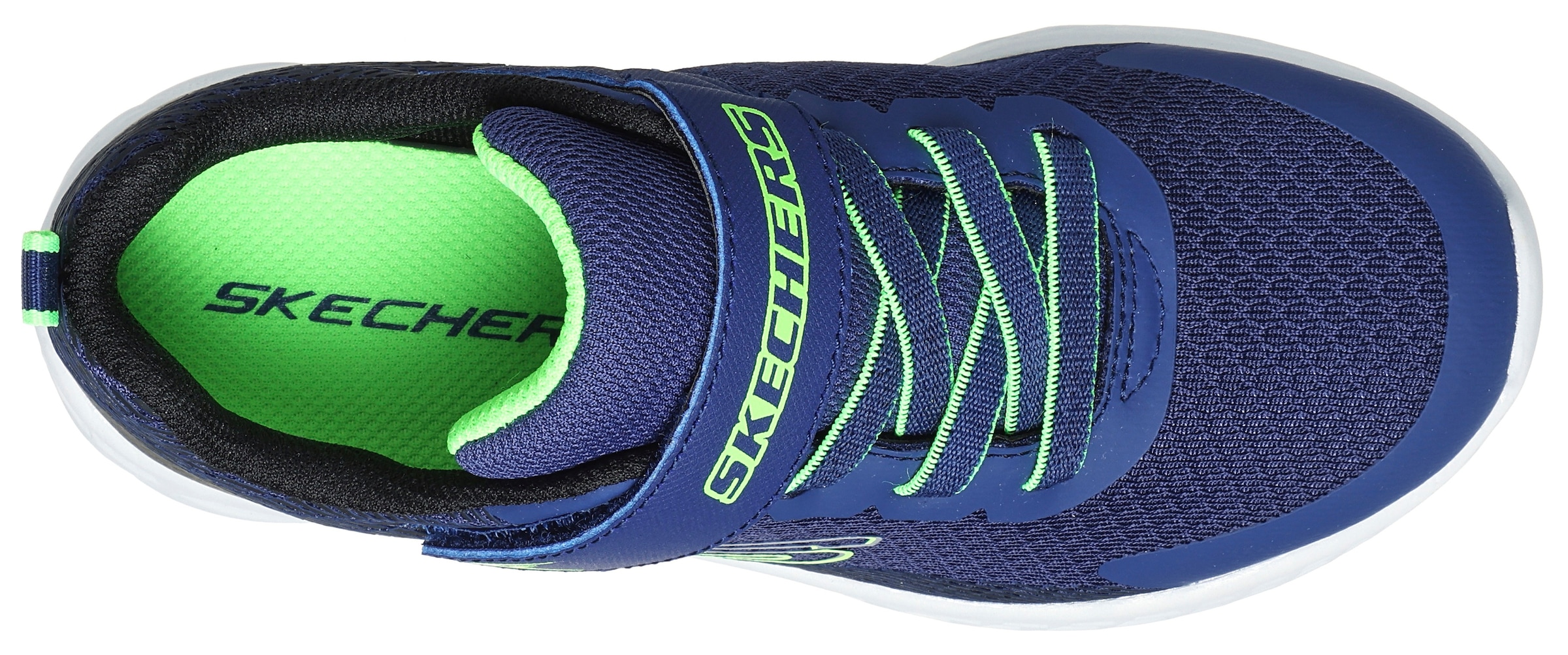 Skechers Sneaker »MICROSPEC II«, Freizeitschuh mit Klettverschluss, Größenschablone zum Download