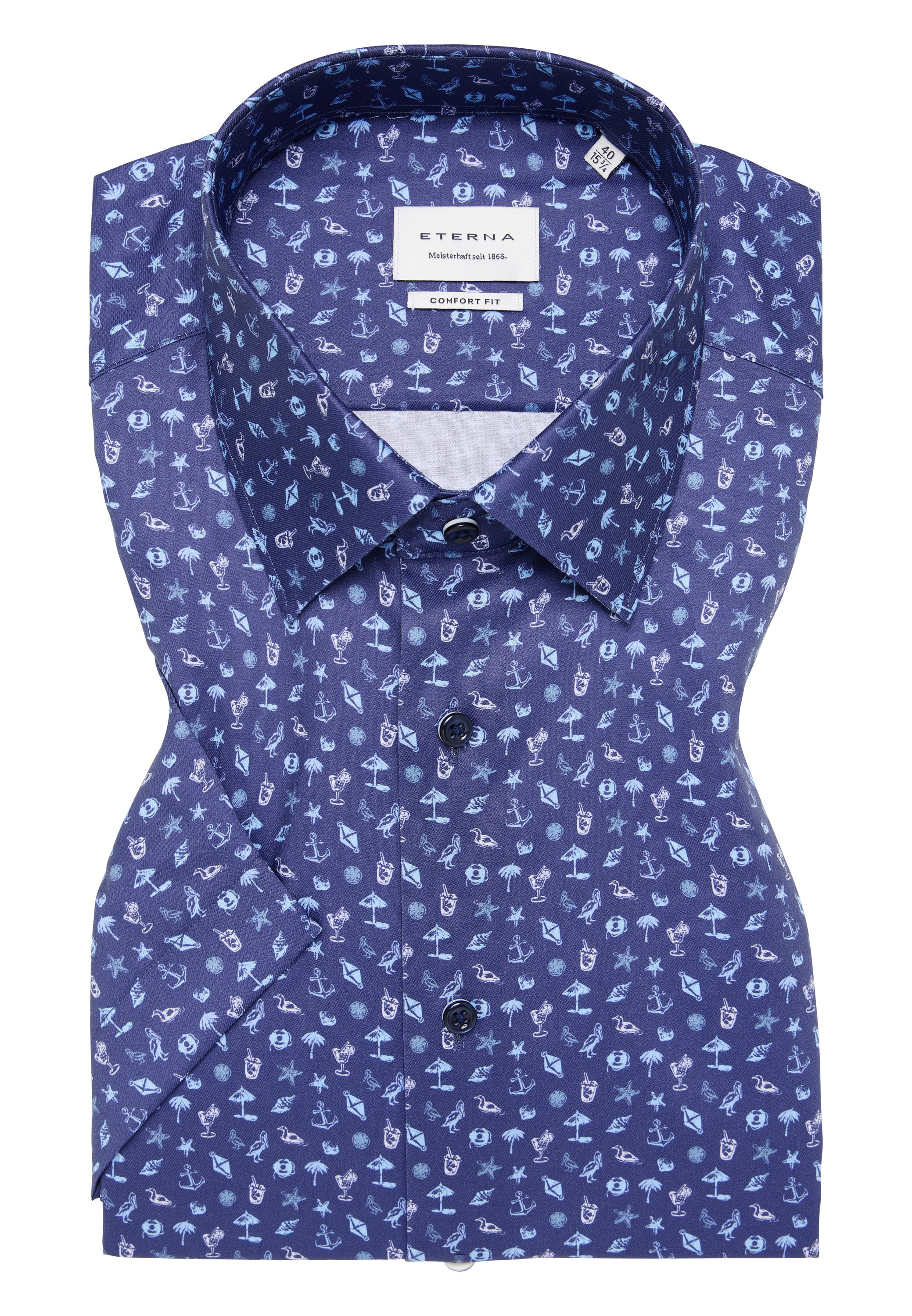 Eterna Kurzarmhemd »COMFORT FIT«, NON IRON (bügelfrei)
