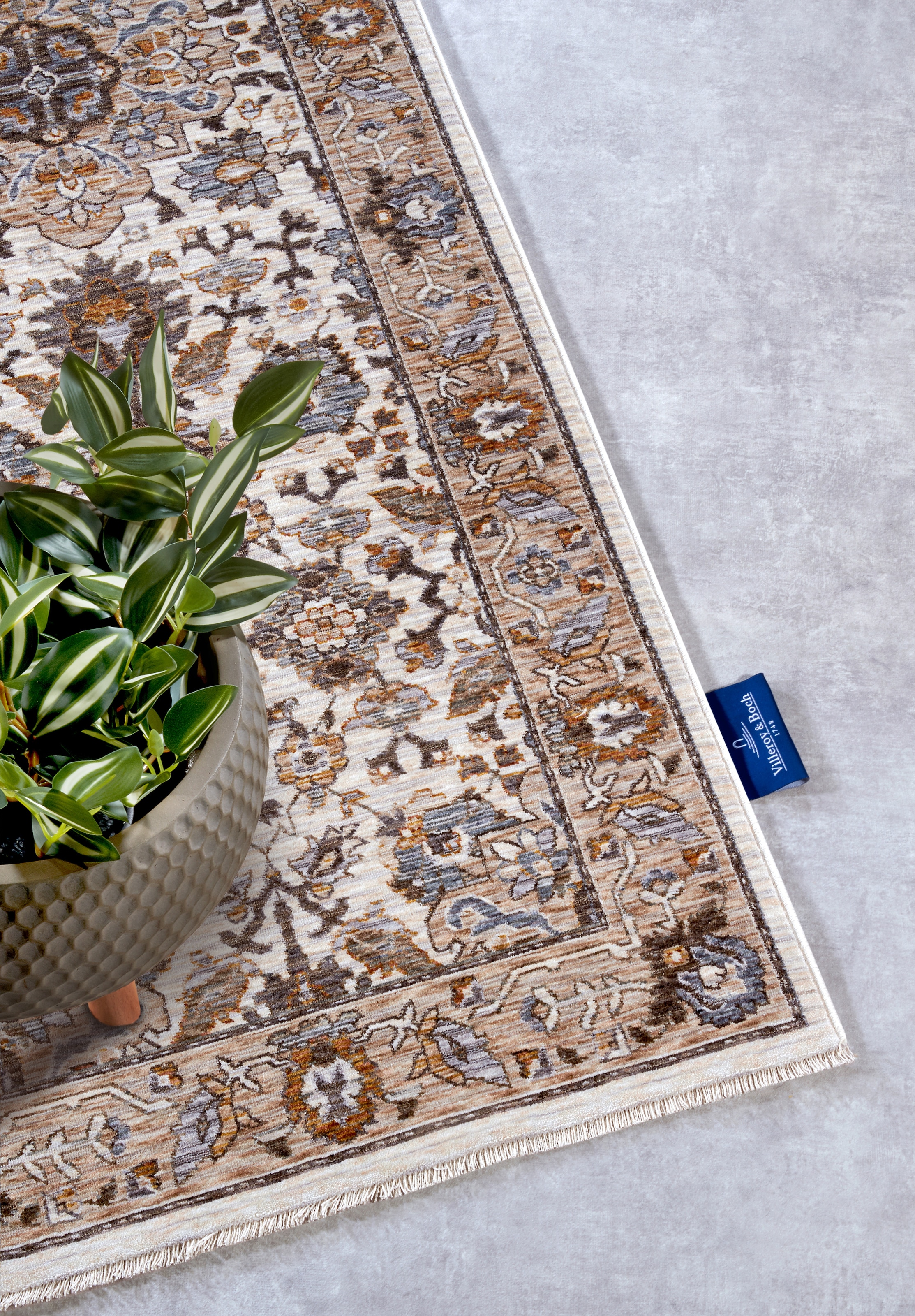 Villeroy & Boch Teppich »Egon«, rechteckig, 7 mm Höhe, Orientalisch, Fransen, Läufer, Wohnzimmer, Schlafzimmer, Klassisch