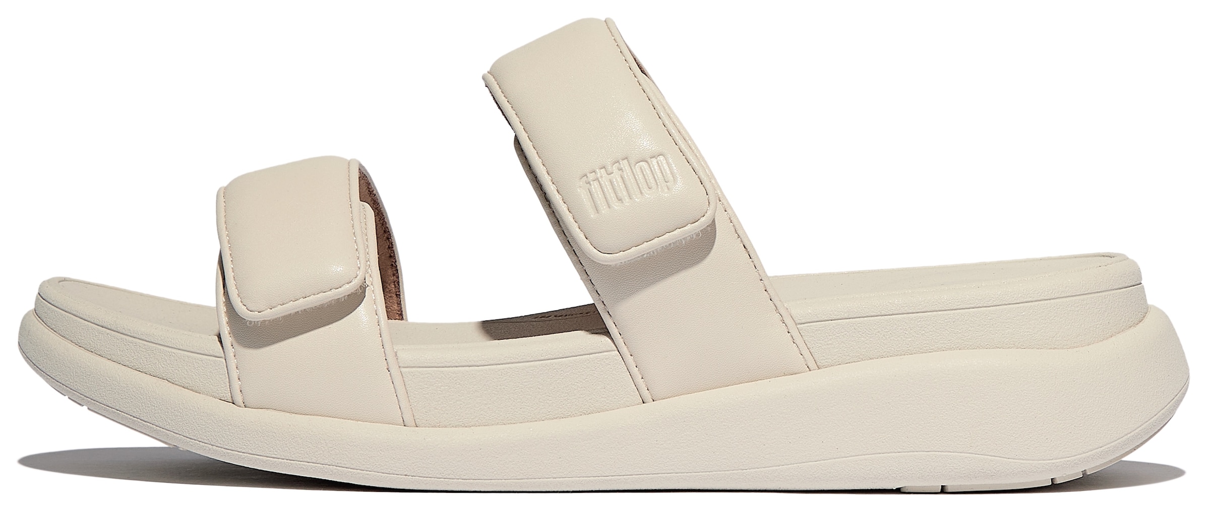 Fitflop Pantolette »F-MODE GO«, Plateausandale mit dämpfender MICROWOBBLEBOARD Technologie
